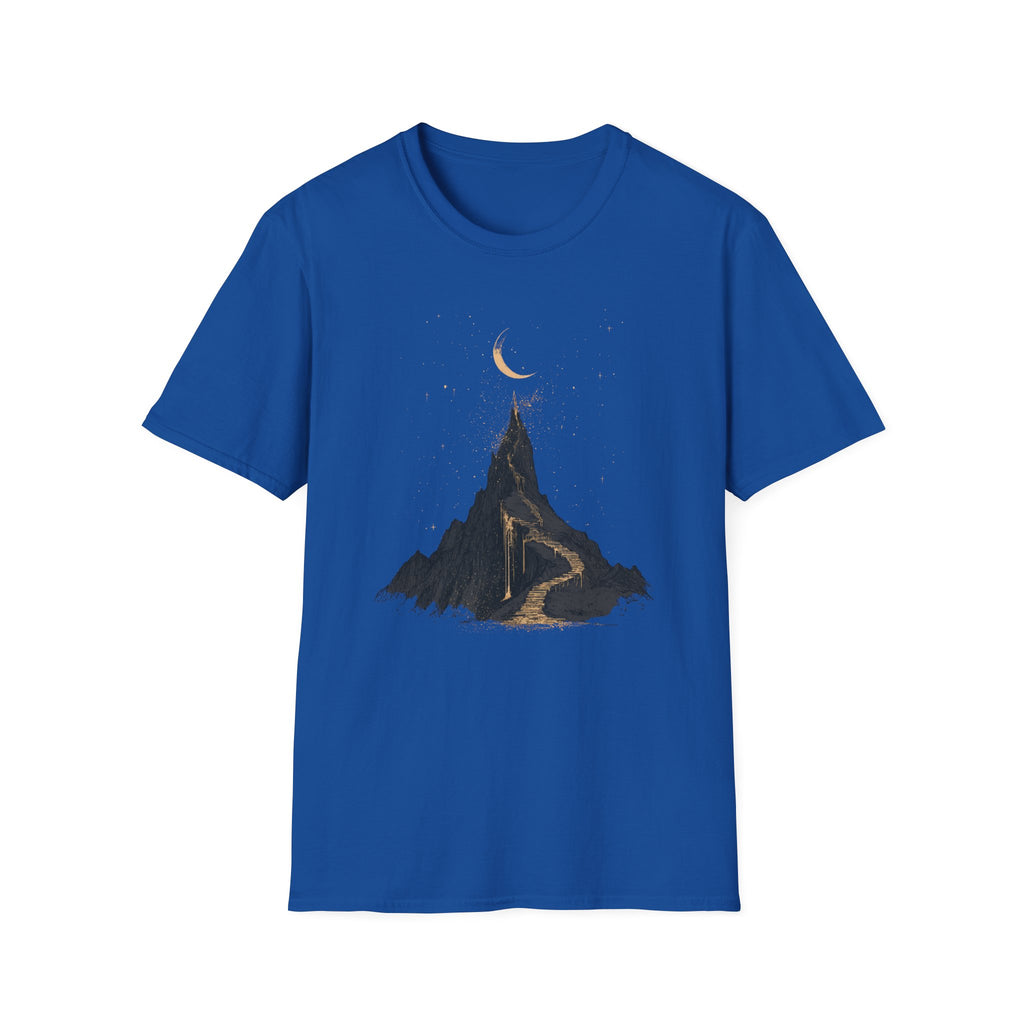 Mountain Peak T-Shirt — Minimal Moon & Golden Path Tee