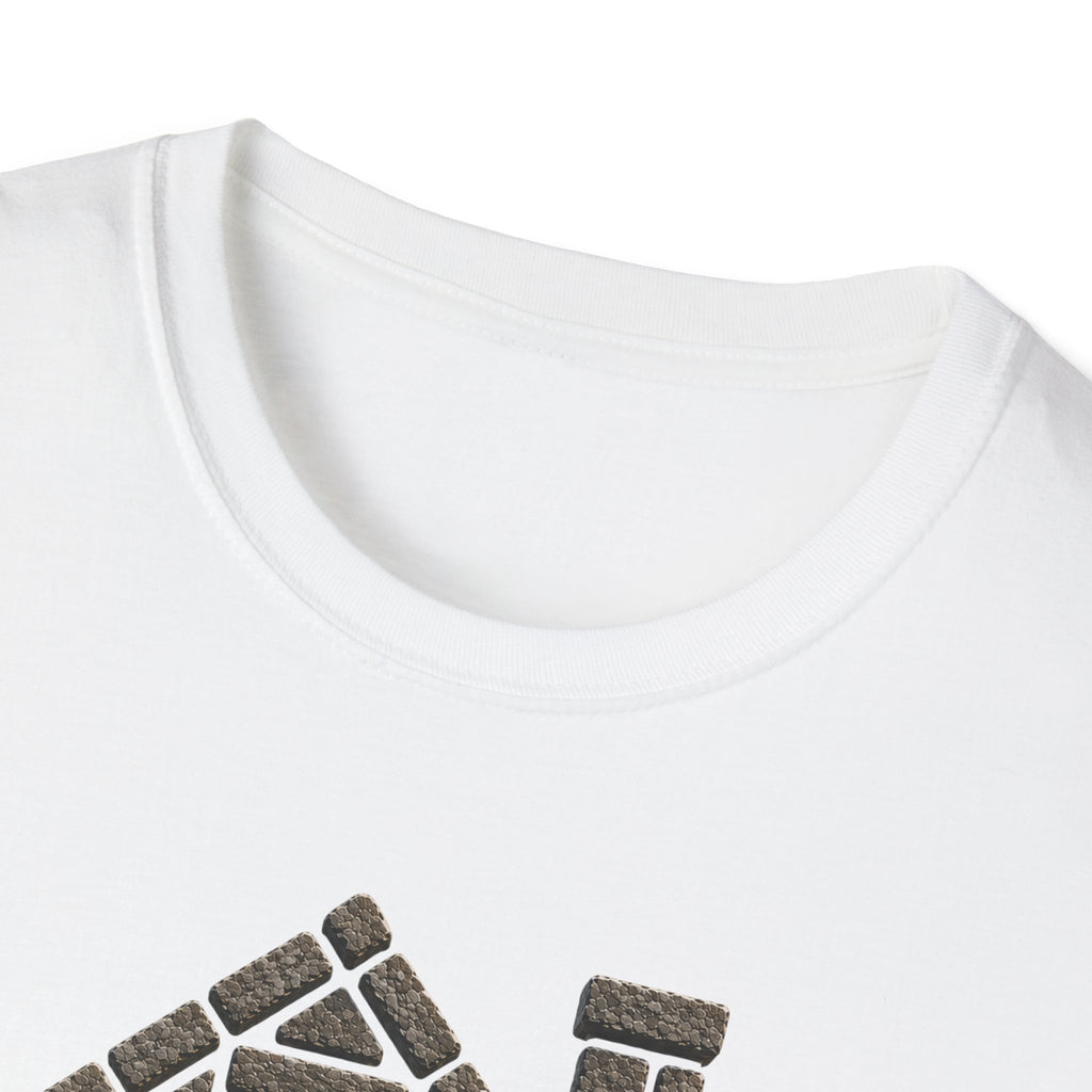 Stone Tavern Cottage T‑Shirt — Cozy Stone Pub Illustration Tee