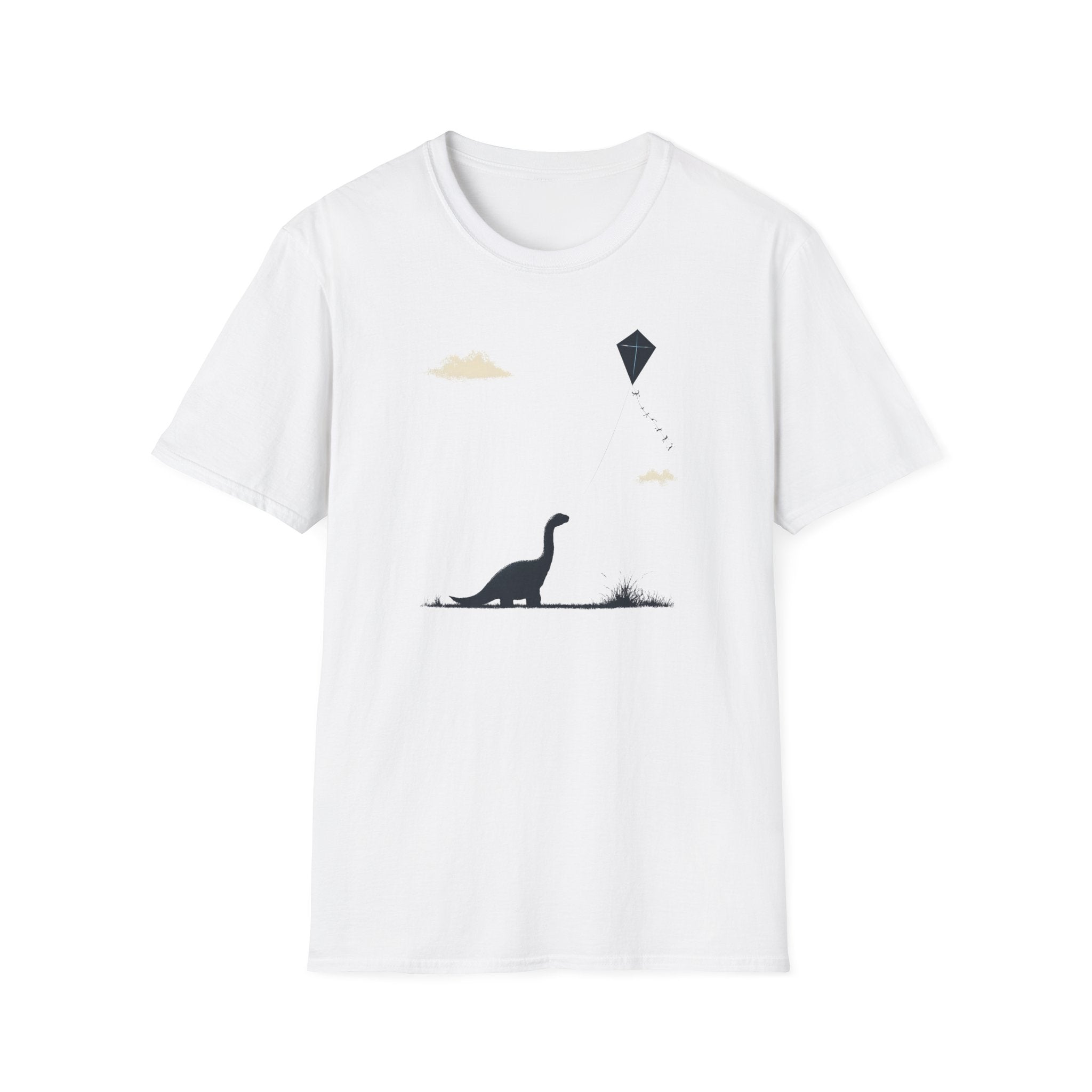 Dinosaur Kite T‑Shirt - Cute Story Book Fairy Tale Tee