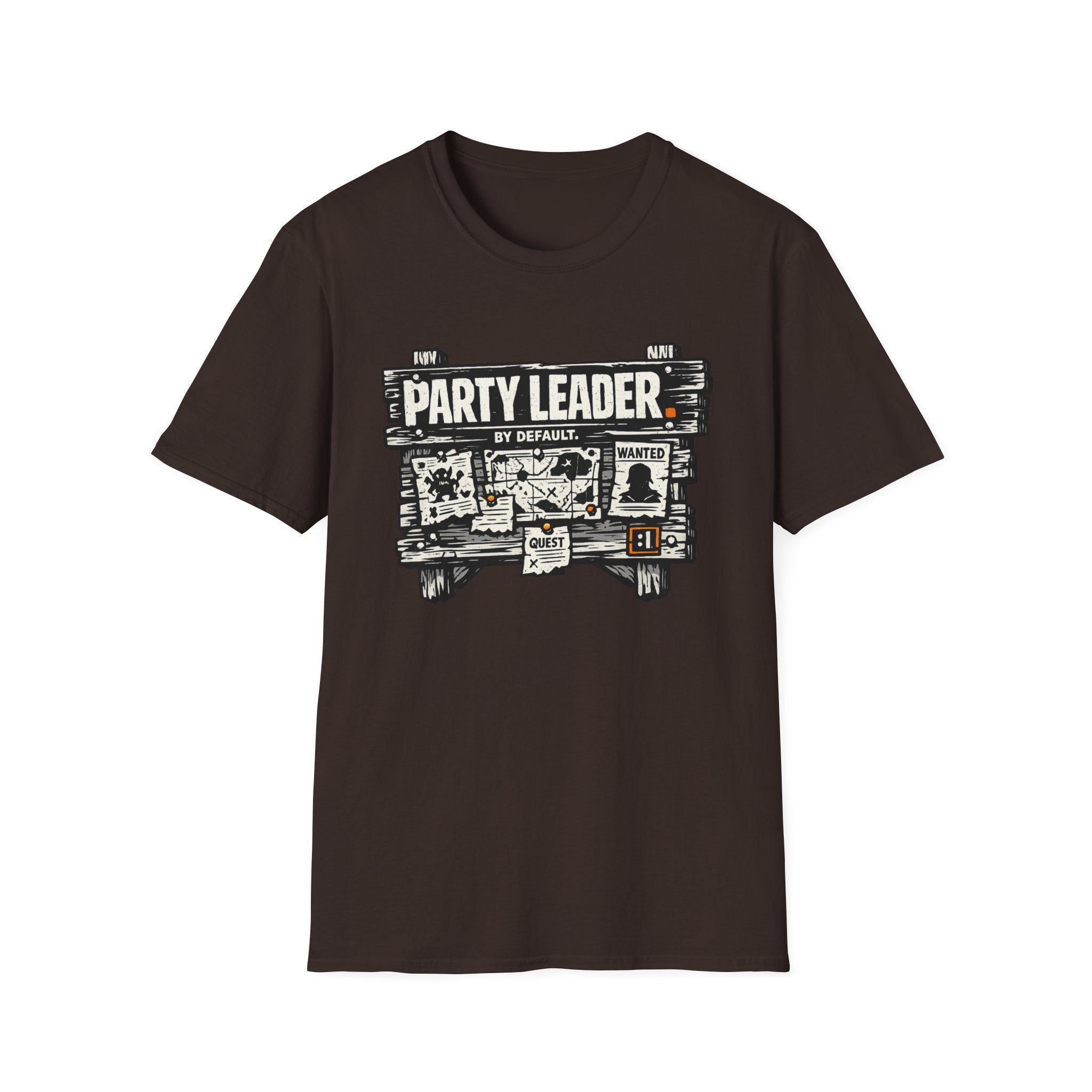 Funny 'Party Leader by Default' Graphic T-Shirt