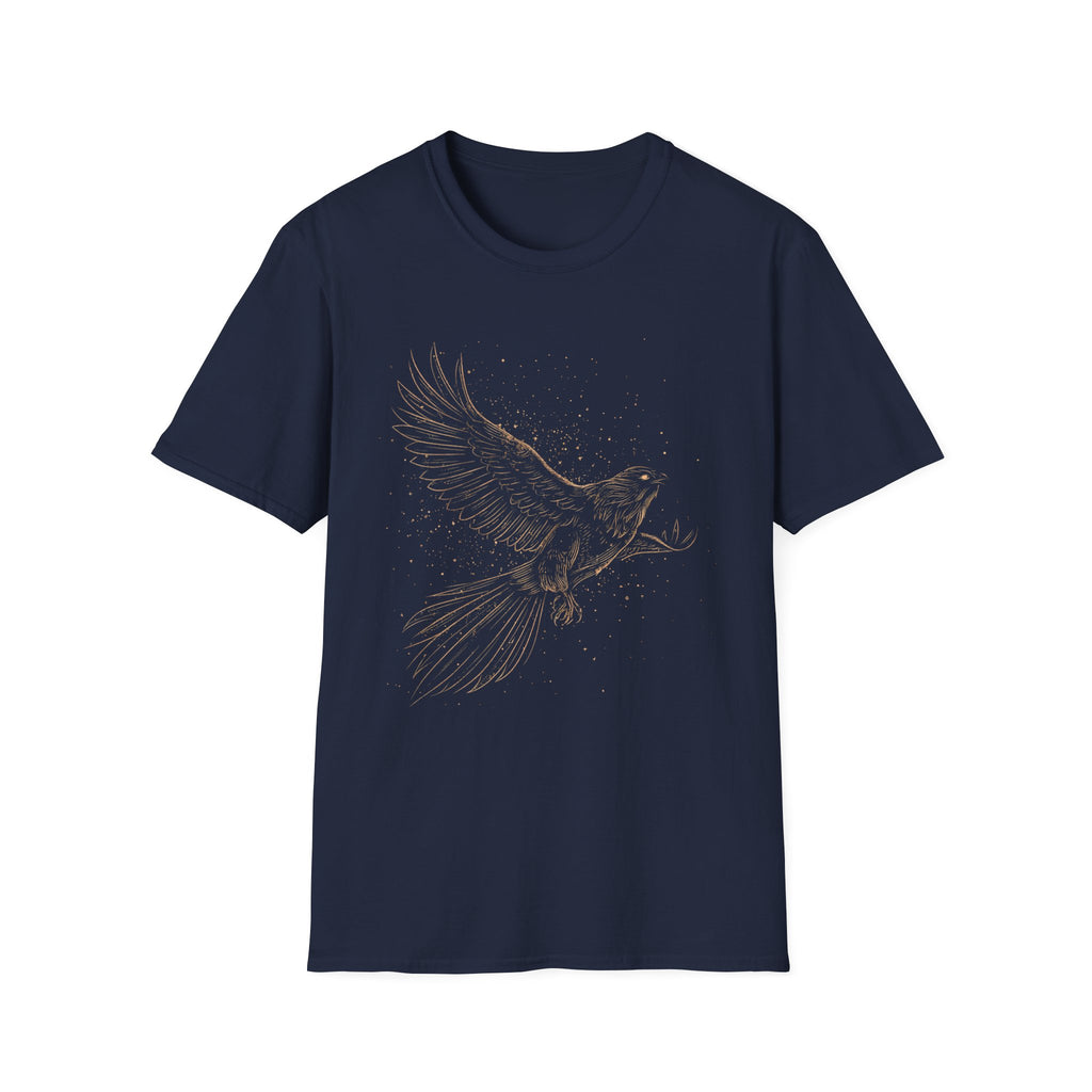 Rising Eagle Graphic T‑Shirt — Vintage Bronze Bird Tee