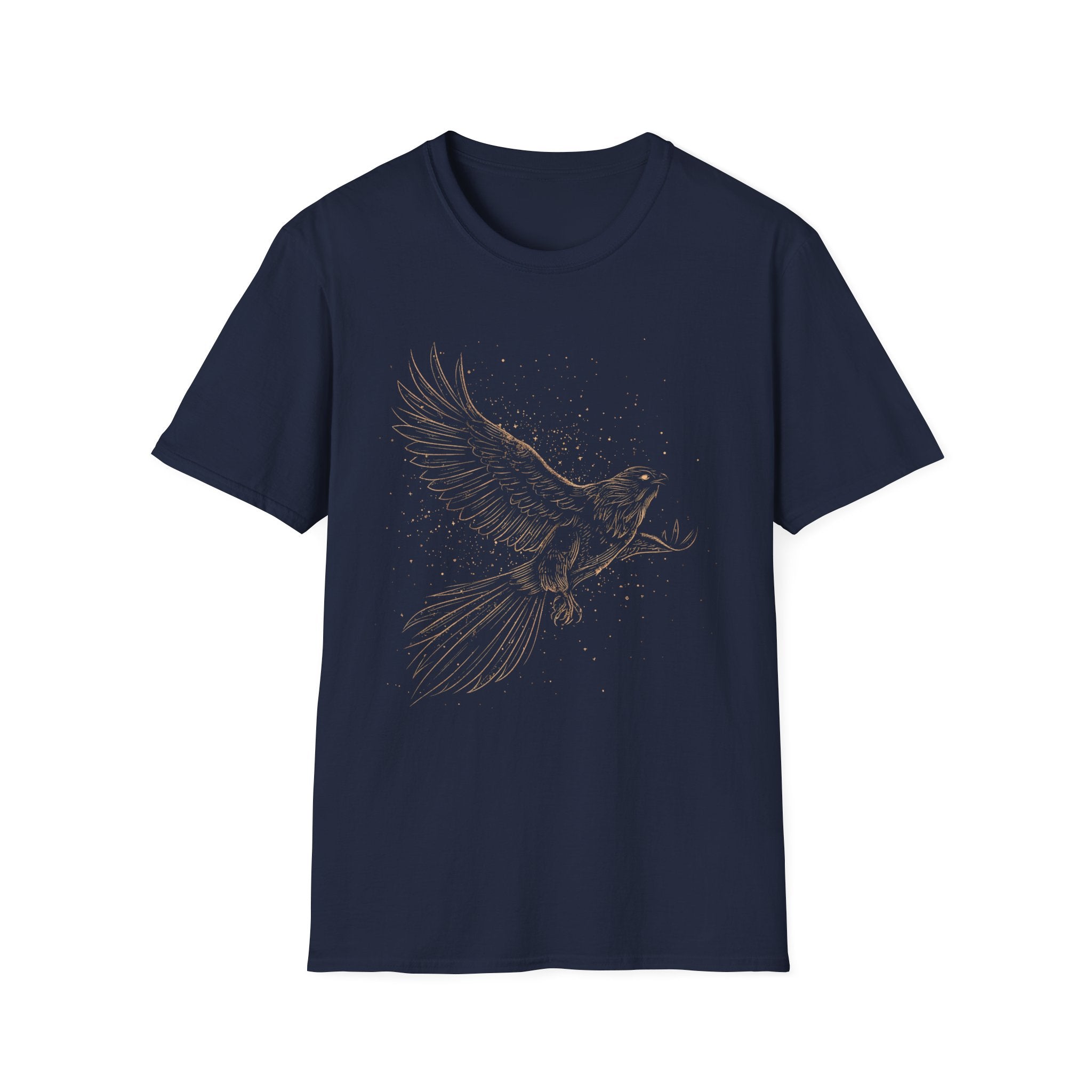 Rising Eagle Graphic T‑Shirt — Vintage Bronze Bird Tee