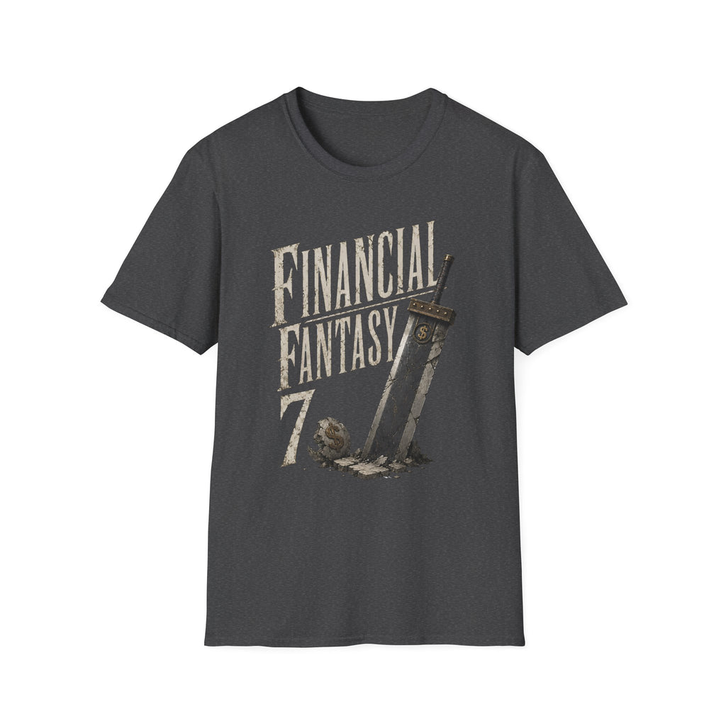 Financial Fantasy T-Shirt - Funny Retro RPG Parody Gamer Tee