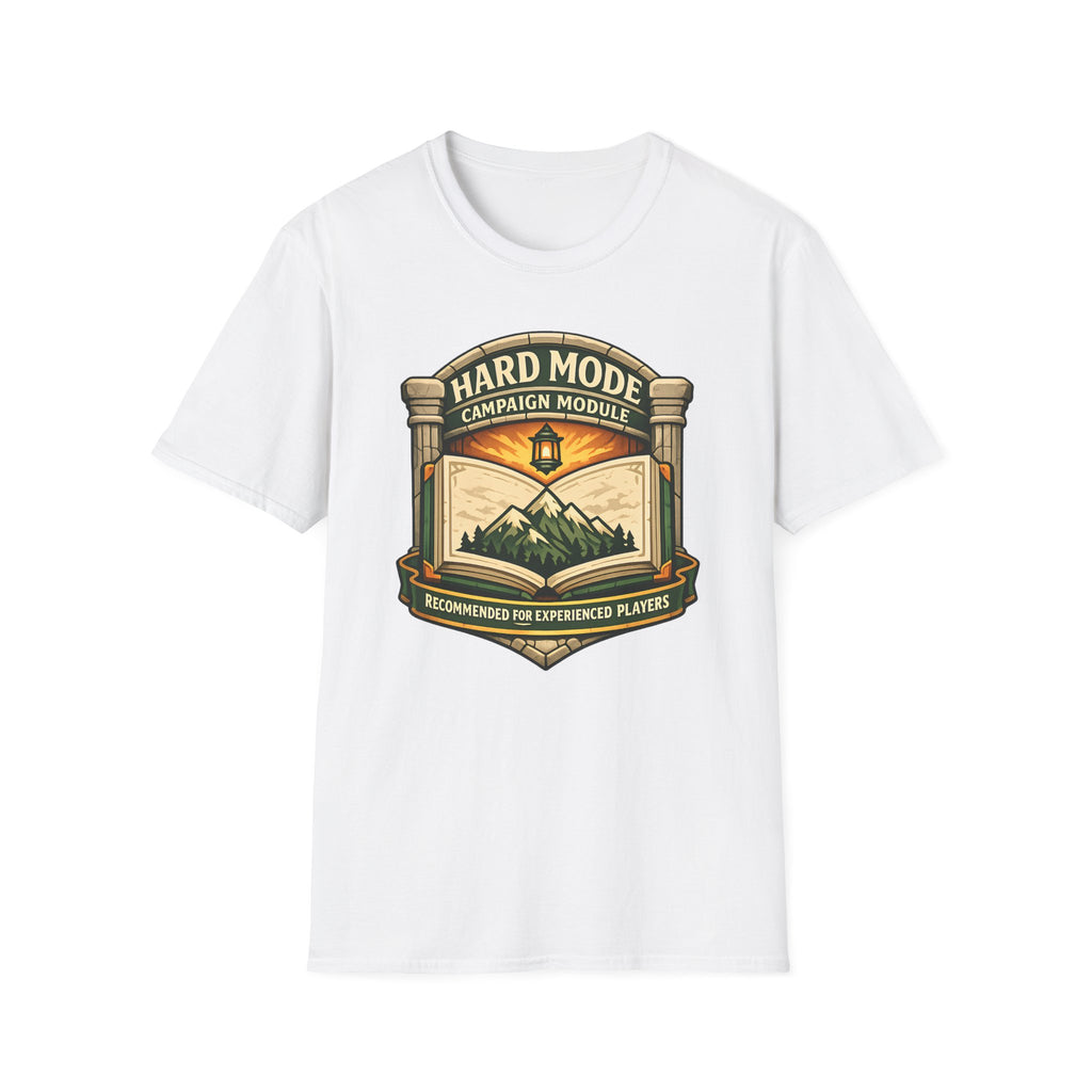 Hard Mode Campaign Module T-Shirt - RPG Adventure Graphic Tee