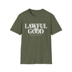 Lawful Good T-Shirt — 'Morale Is A Full-Time Job' RPG D&D Player Tee