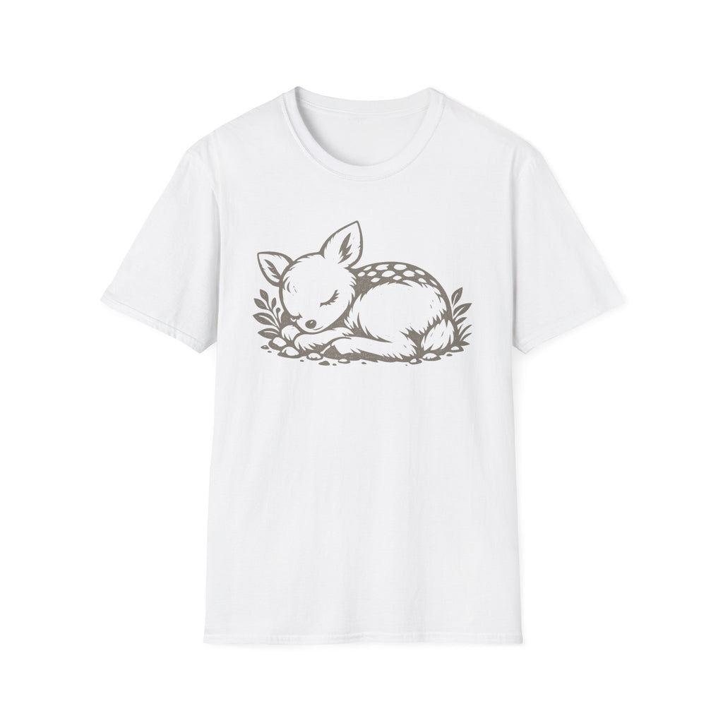 Cute Sleeping Deer Graphic T-Shirt