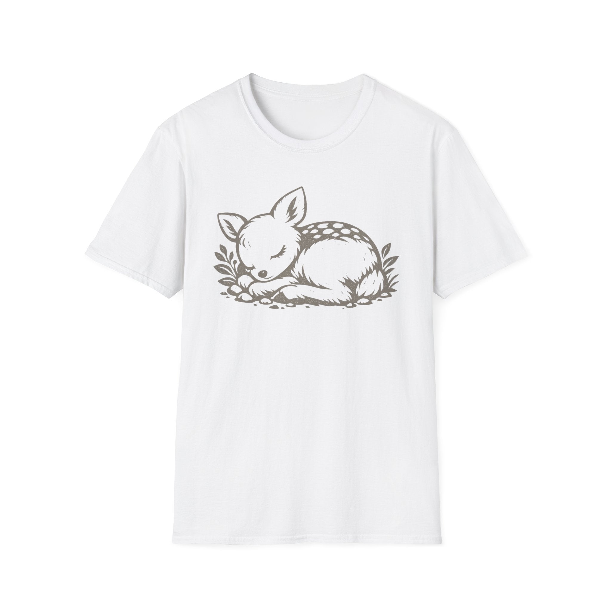 Cute Sleeping Deer Graphic T-Shirt