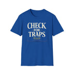 Check For Traps T-Shirt - Funny Retro Adventure Graphic Tee