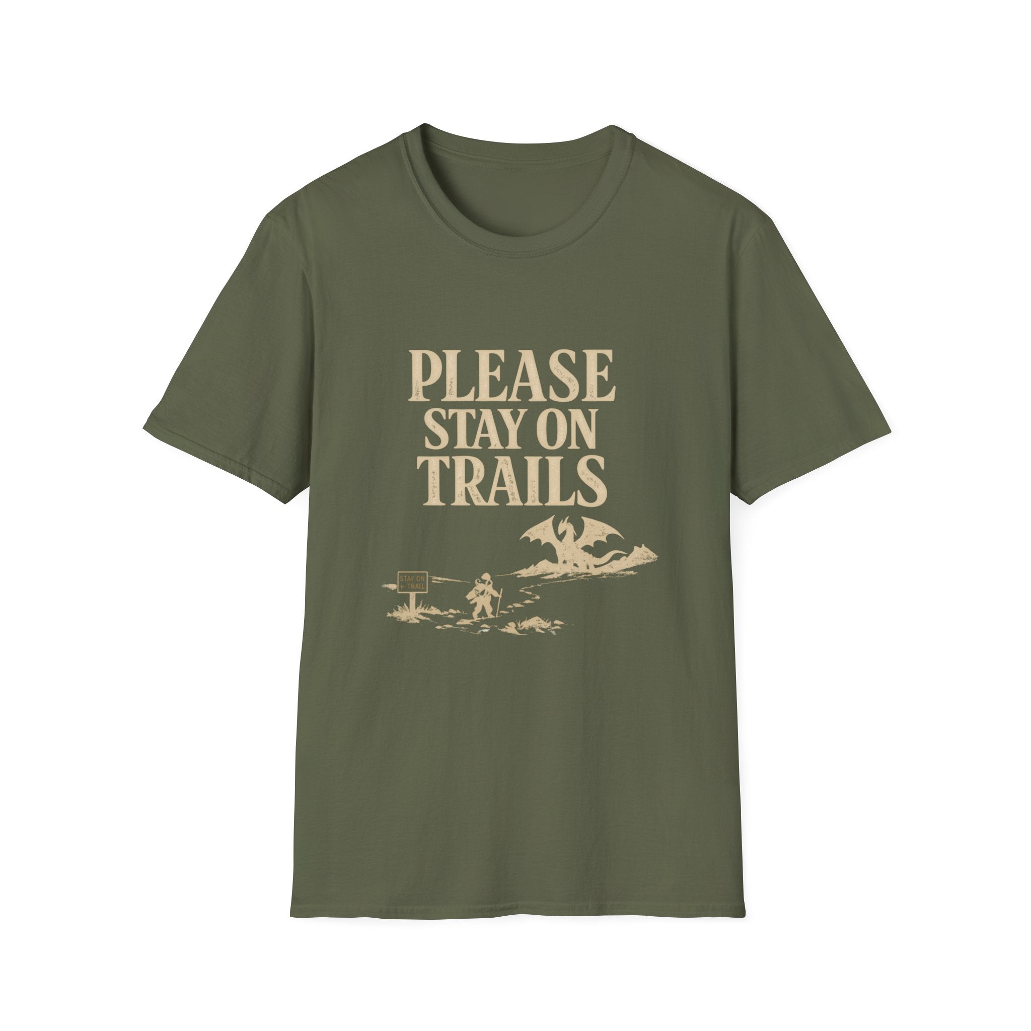 Please Stay On Trails T-Shirt - Dragon Off Trail Tee