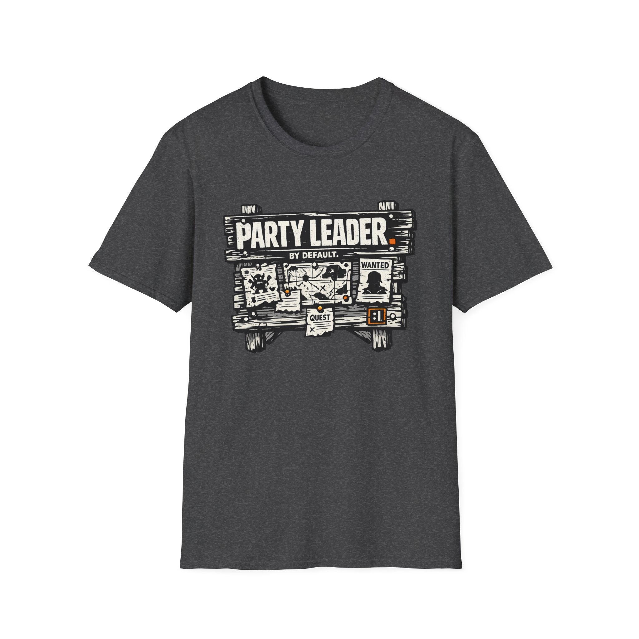 Funny 'Party Leader by Default' Graphic T-Shirt