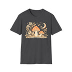Whimsical Mushroom Moon T-Shirt - Forest Graphic Tee