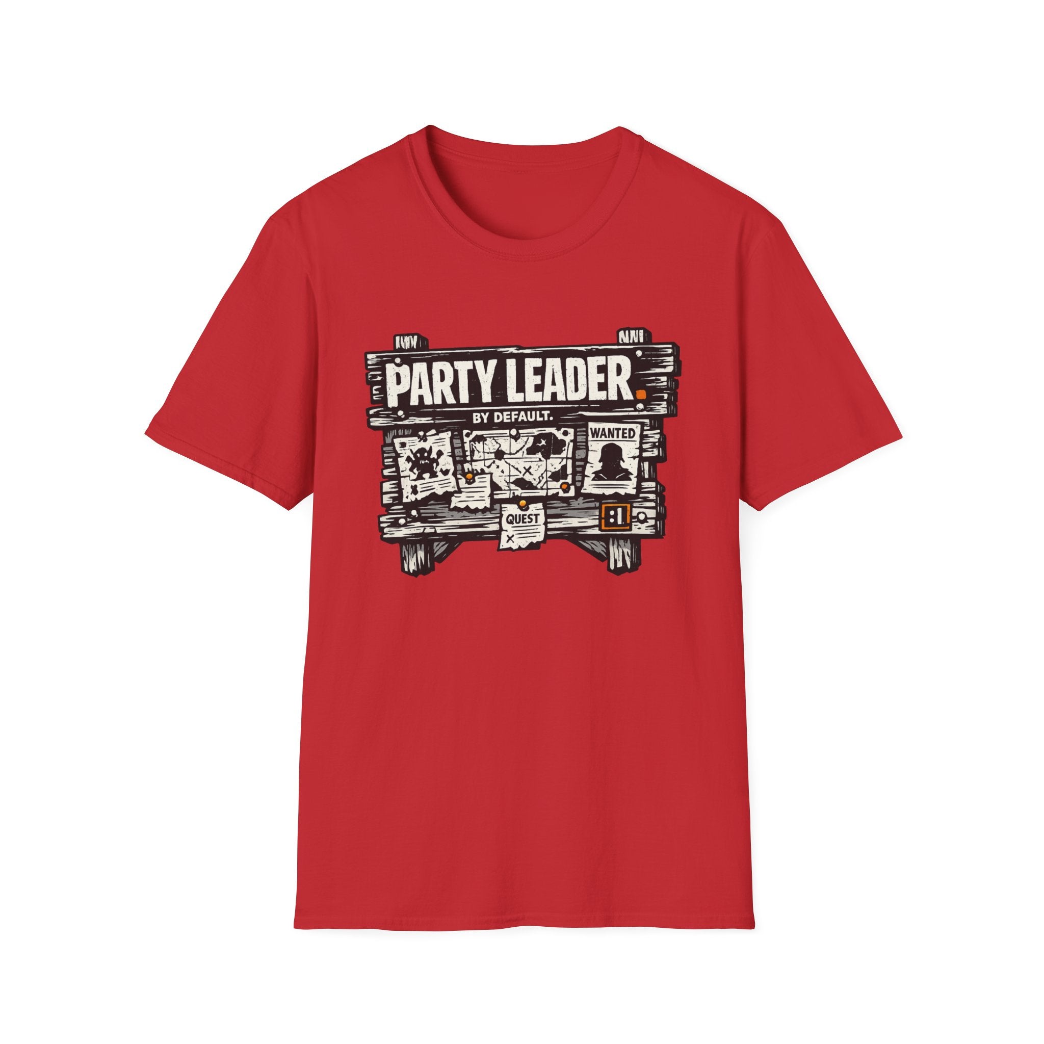 Funny 'Party Leader by Default' Graphic T-Shirt