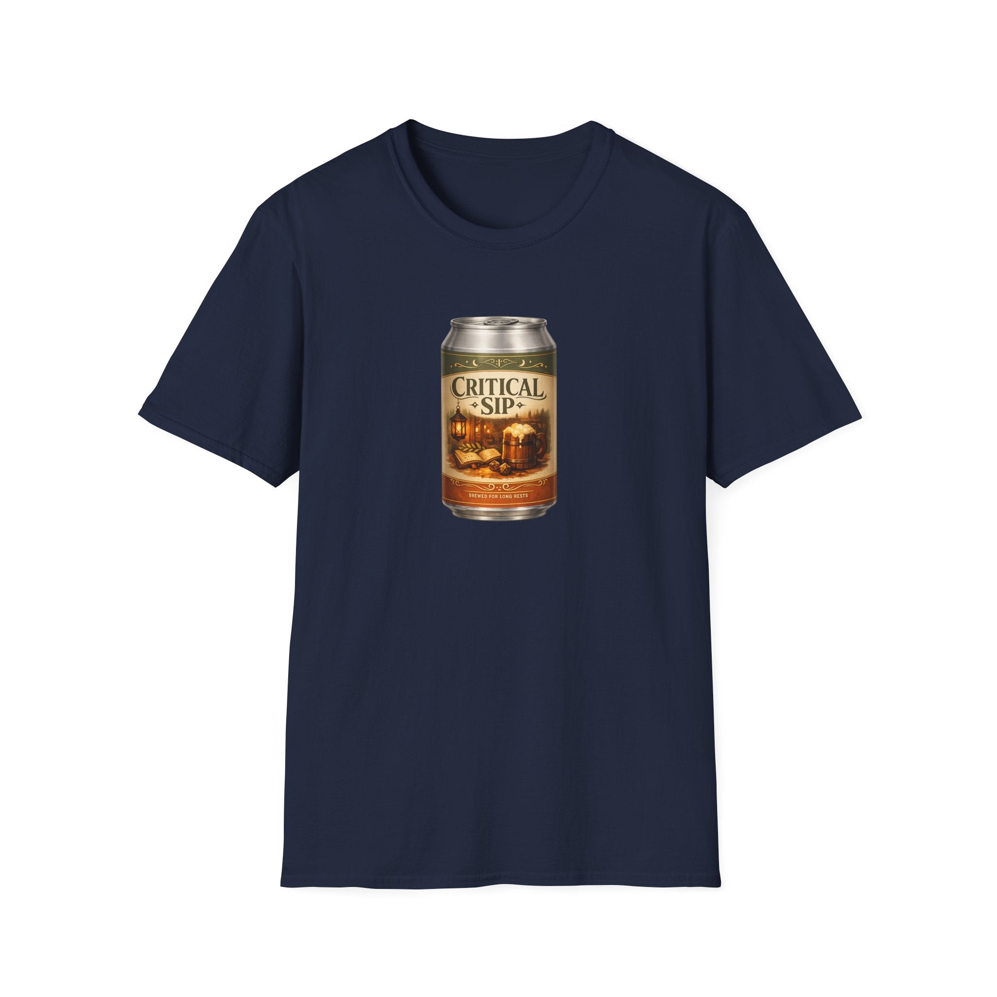 Critical Sip T-Shirt - Retro Graphic Parody Beer Tee