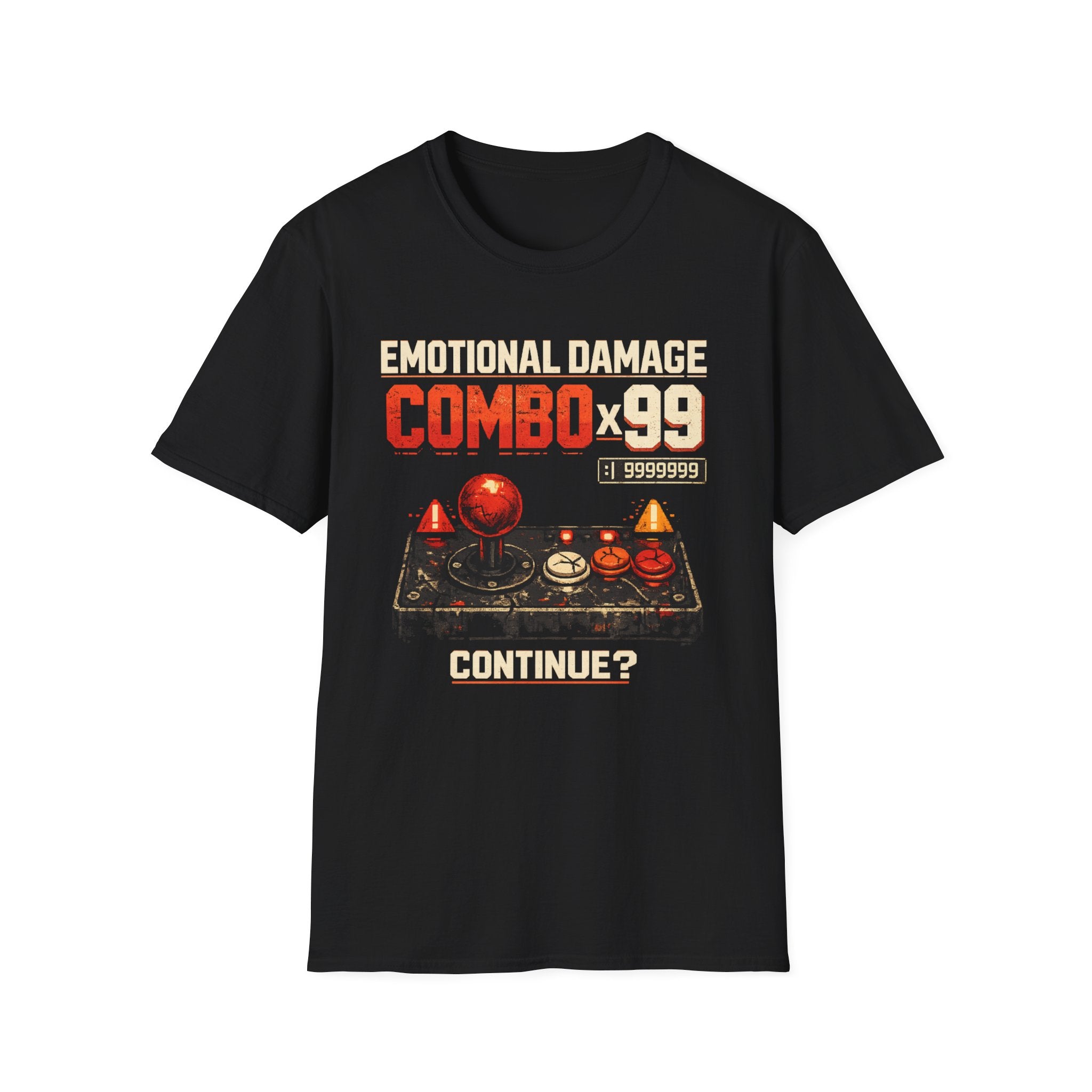 Emotional Damage Combo x99 Retro Arcade Gamer T-Shirt