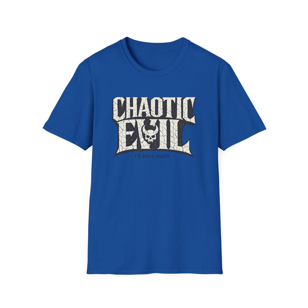 Chaotic Evil Skull T-Shirt - D&D Inspired Gothic Roleplay Tee
