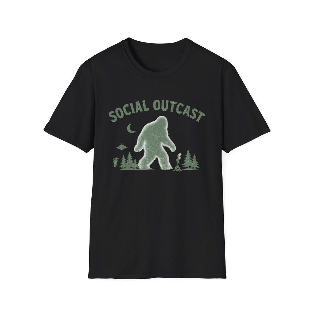 "Social Outcast" Bigfoot Graphic T-Shirt