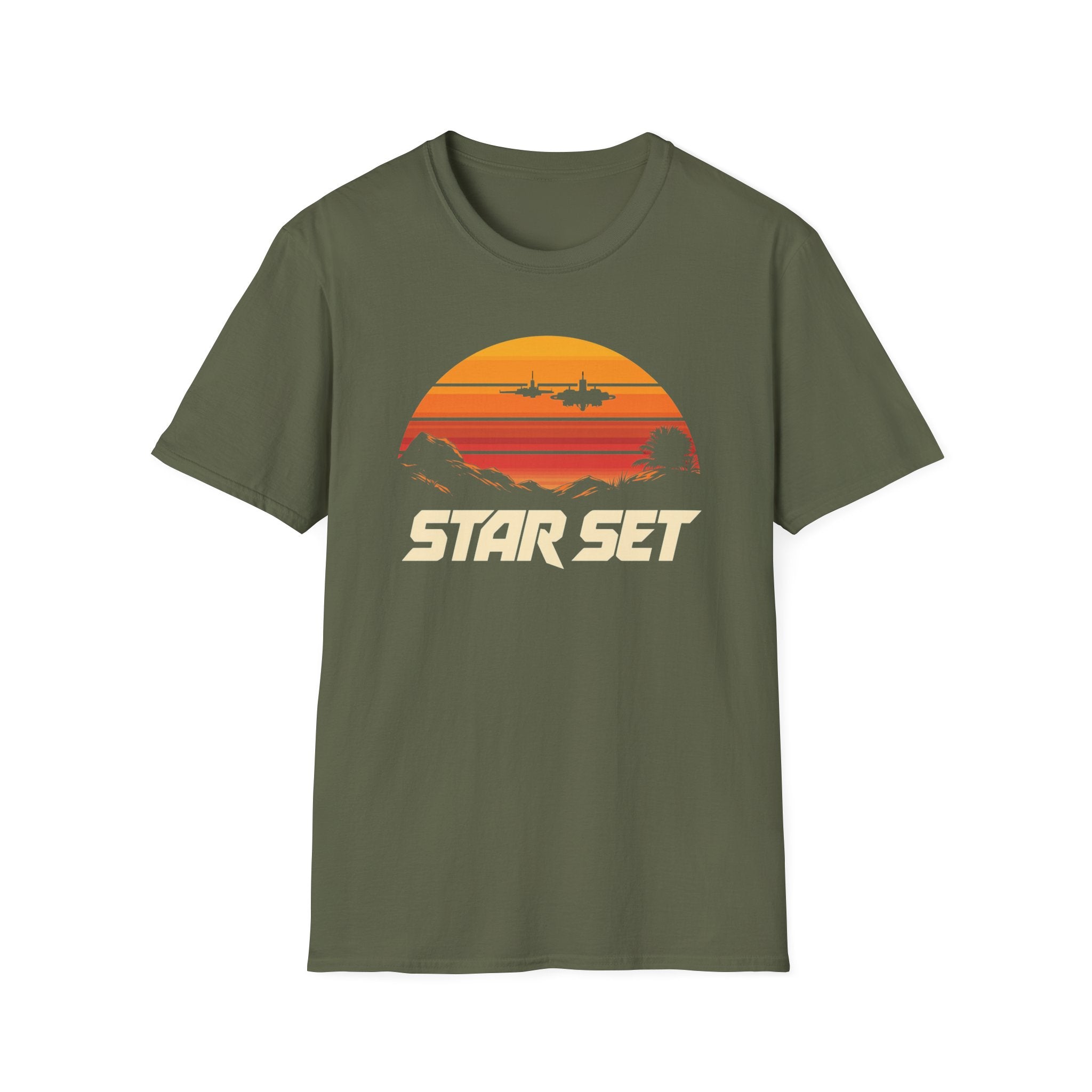"Star Set" Retro Sunset Graphic T-Shirt
