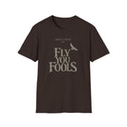 Fly You Fools T-Shirt - "5:00 Friday" Vintage Tolkien Quote Tee with Bird Graphic