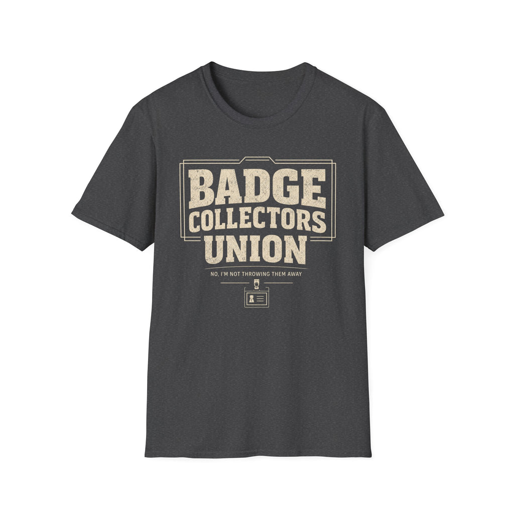Badge Collectors Union T-Shirt - Vintage Convention Badge Collector Tee