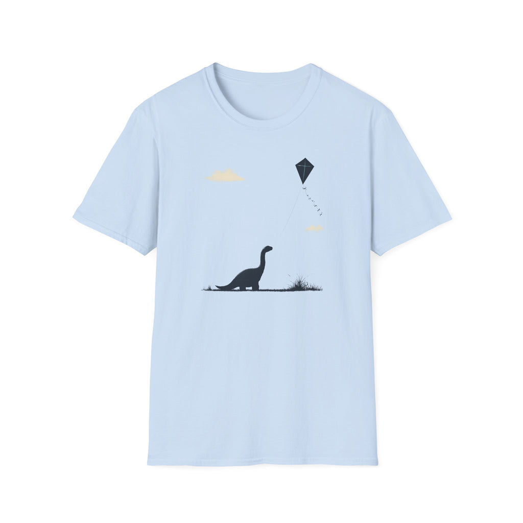 Dinosaur Kite T‑Shirt - Cute Story Book Fairy Tale Tee
