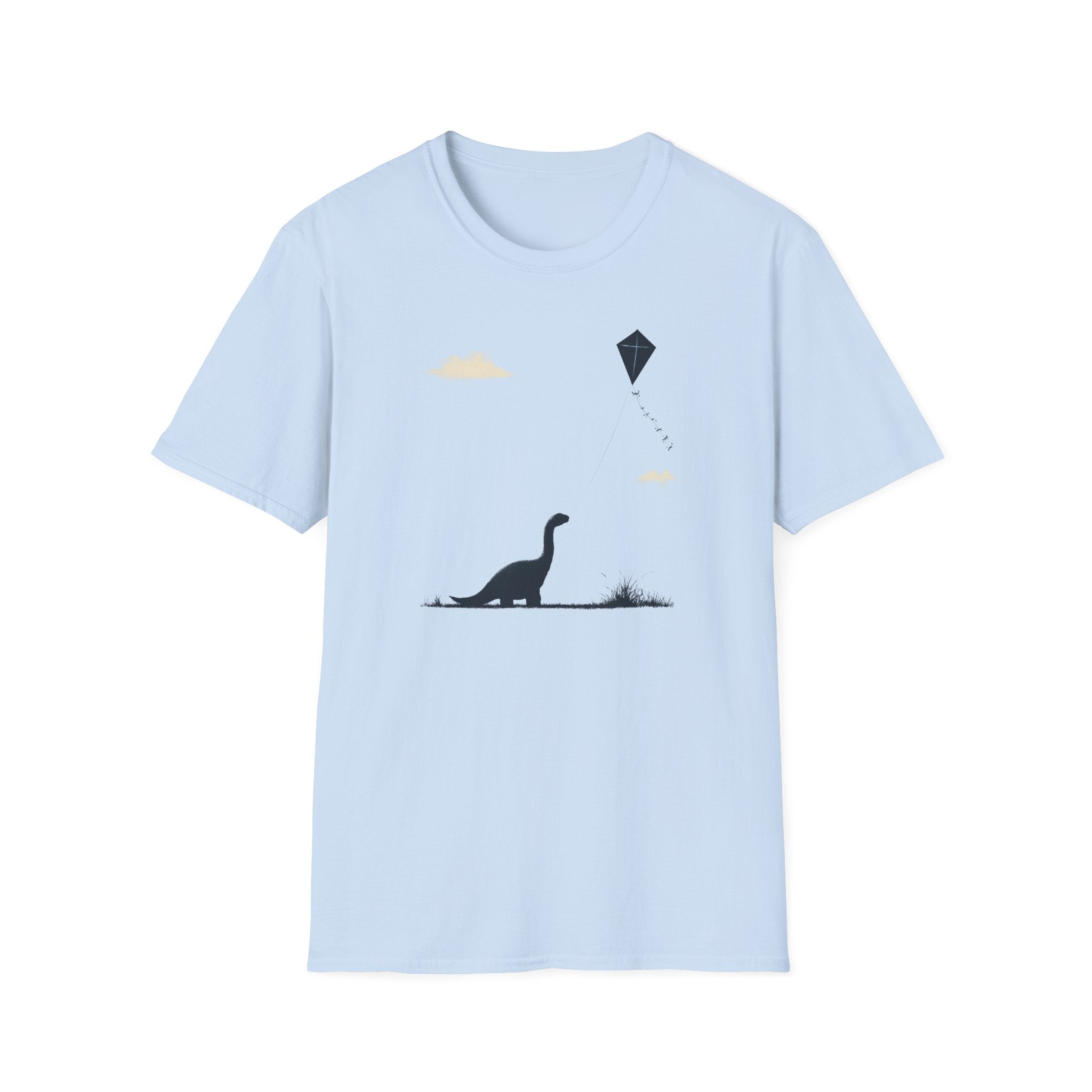 Dinosaur Kite T‑Shirt - Cute Story Book Fairy Tale Tee