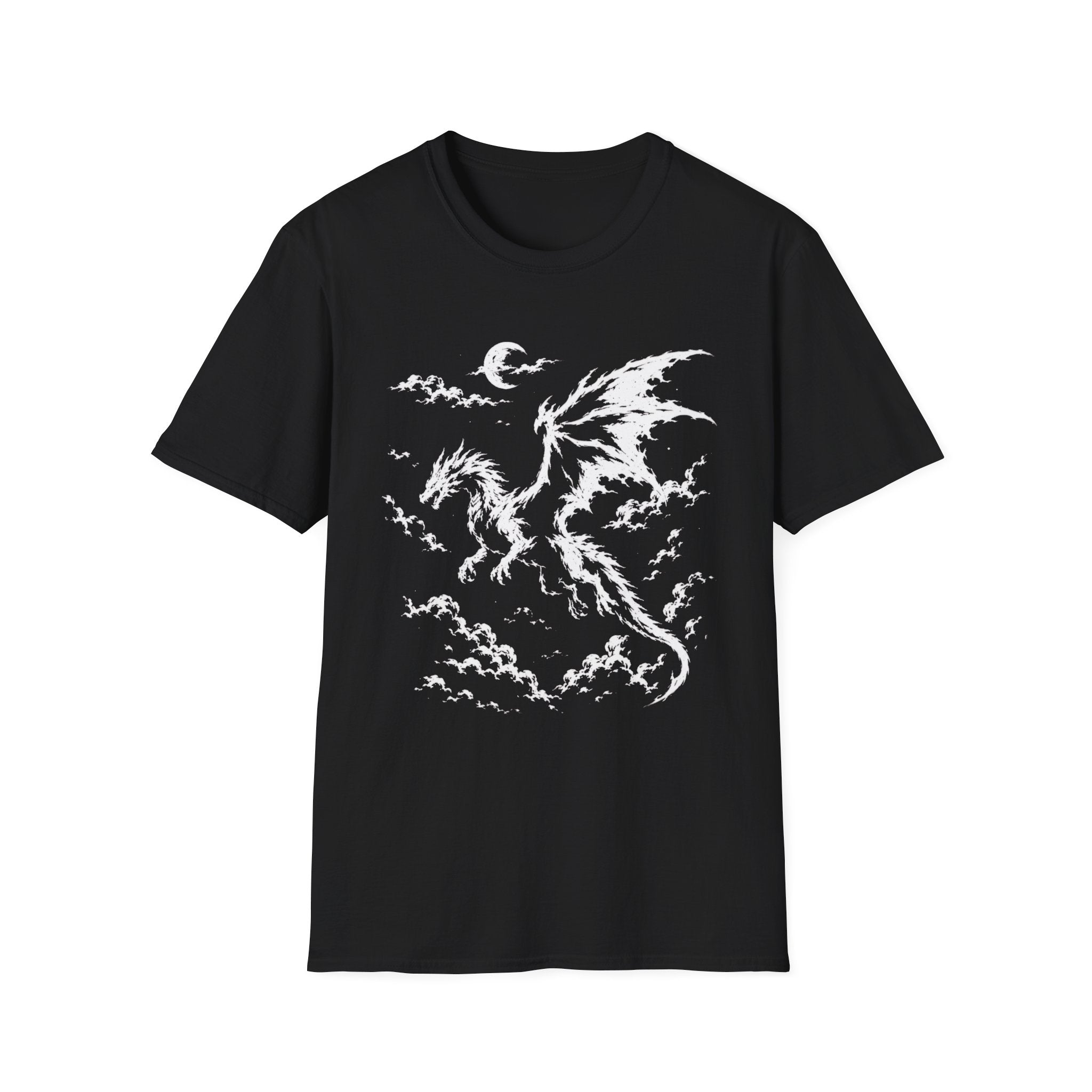 Night Sky Dragon Silhouette T-Shirt