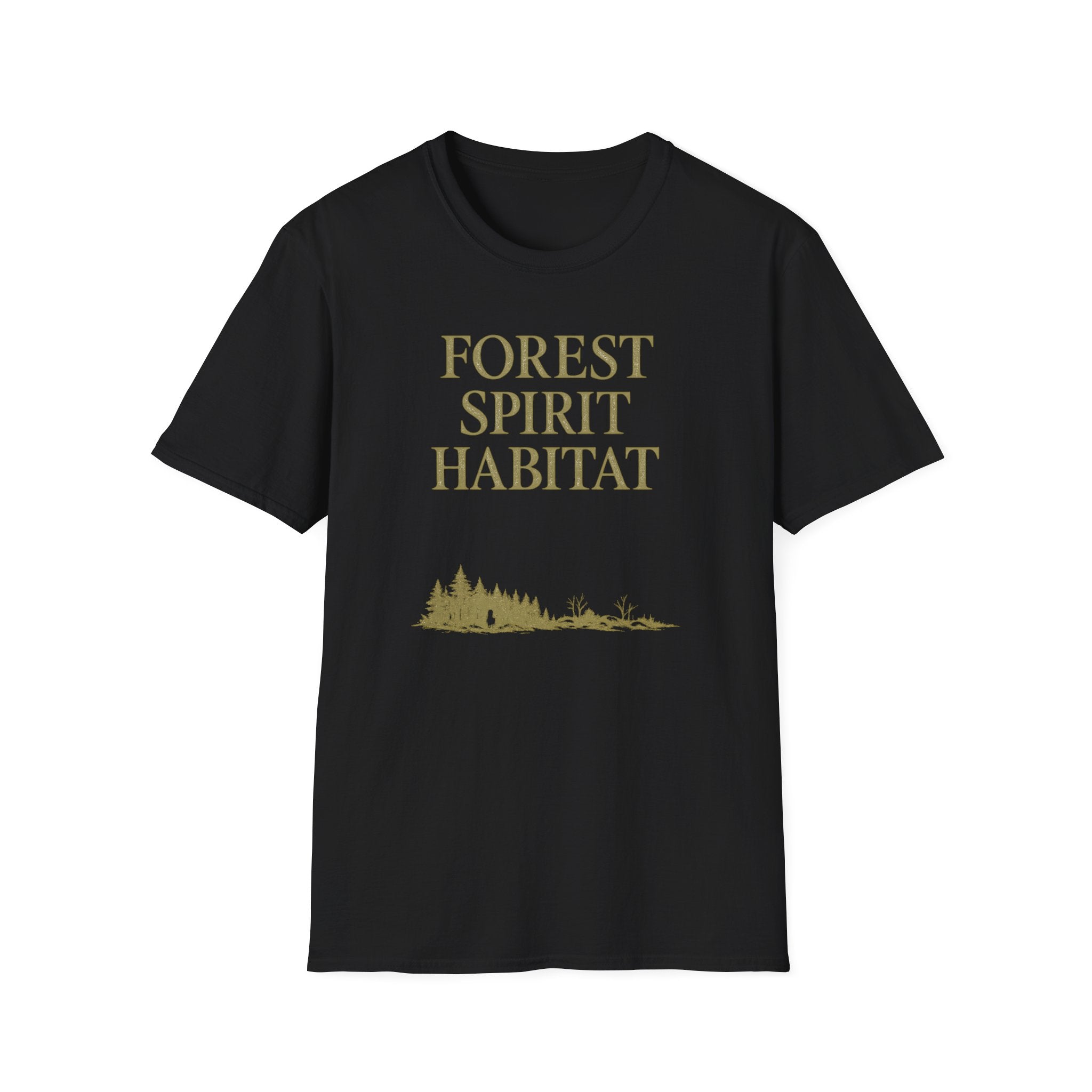 Forest Spirit Habitat T-Shirt - Fantasy Nature Lover Graphic Tee