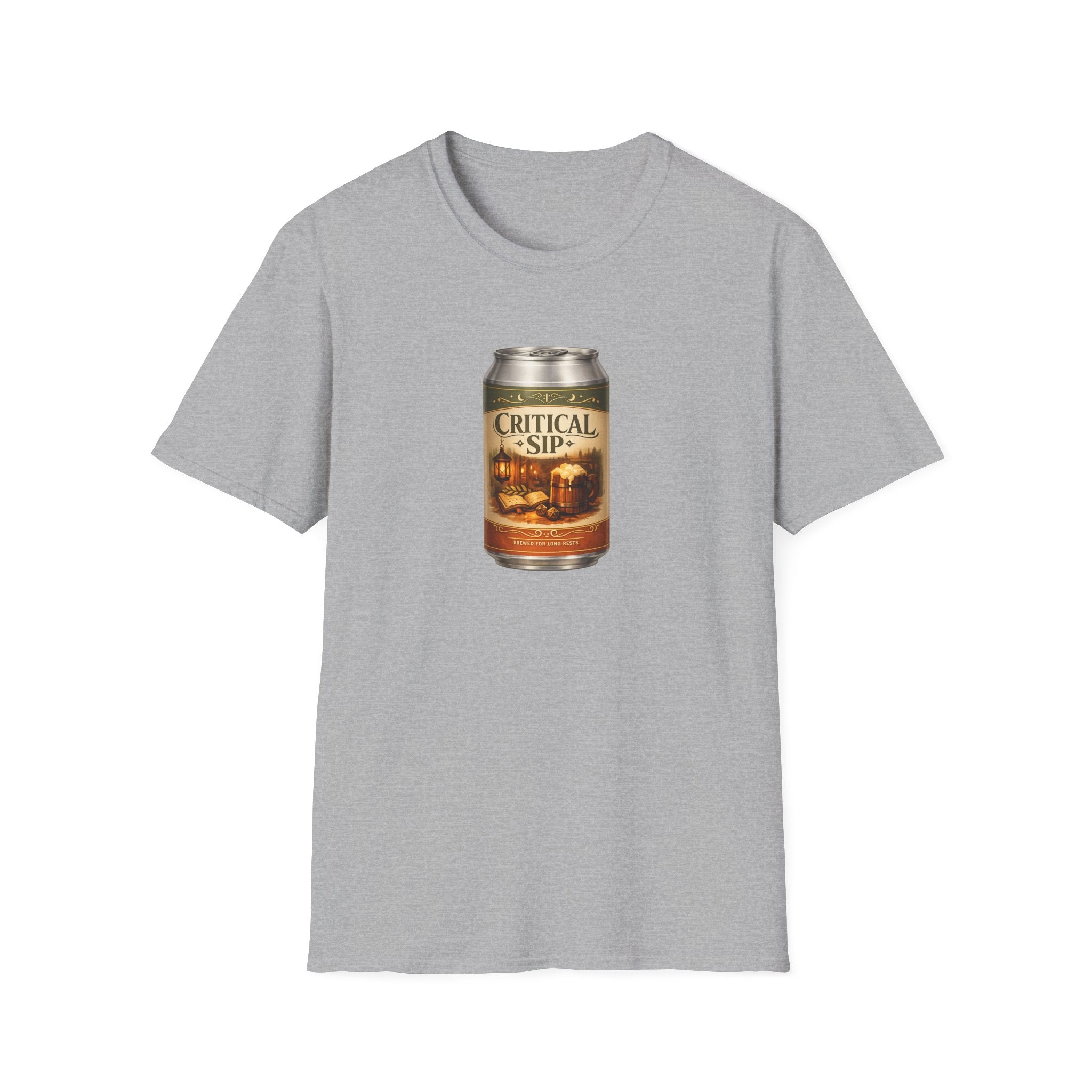Critical Sip T-Shirt - Retro Graphic Parody Beer Tee