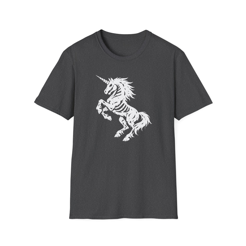 Unicorn Skeleton Graphic T-Shirt — Gothic Mythical Tee
