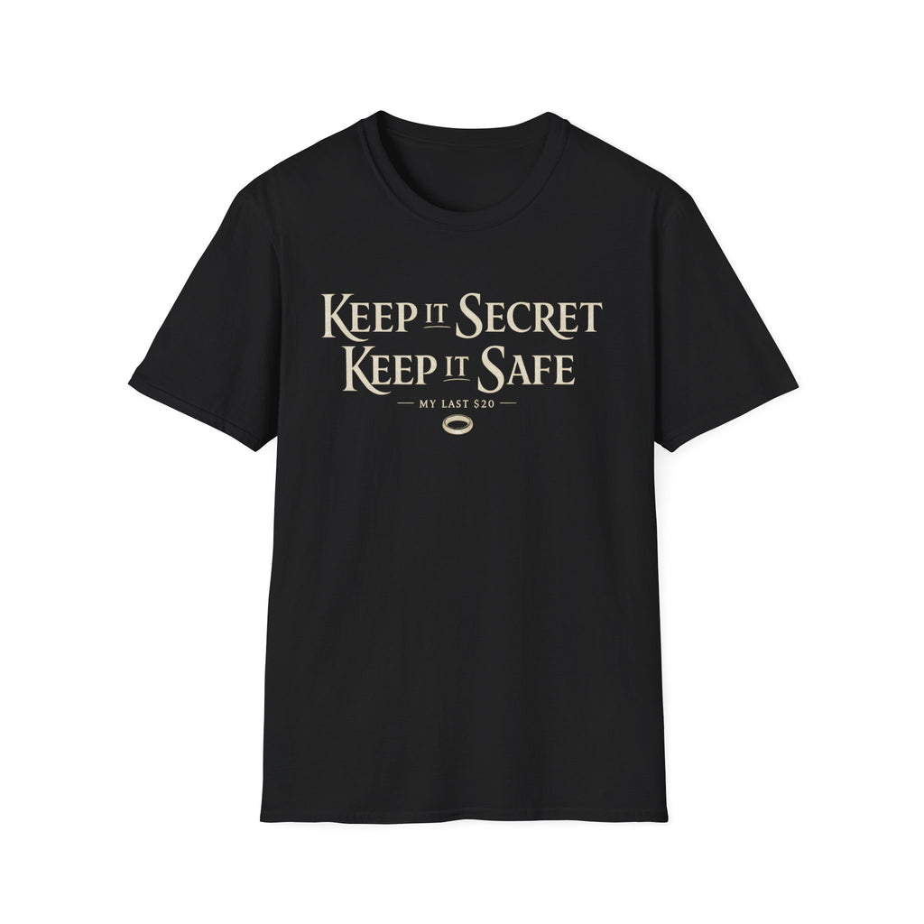 "Keep It Secret, Keep It Safe: My Last 20" T-Shirt - Retro Lord of the Rings Inspired Tee