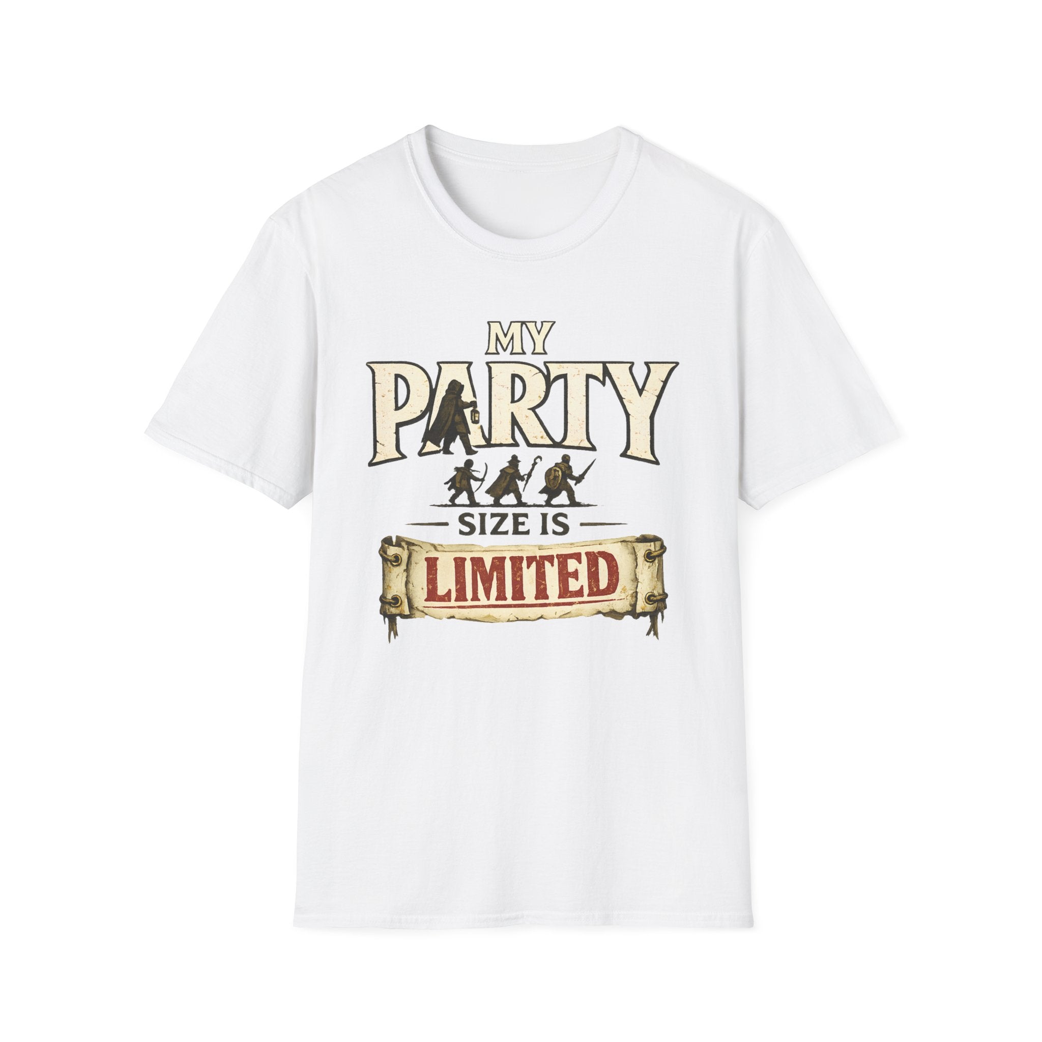 My Party Size Is Limited T-Shirt - Funny D&D RPG Player Tee