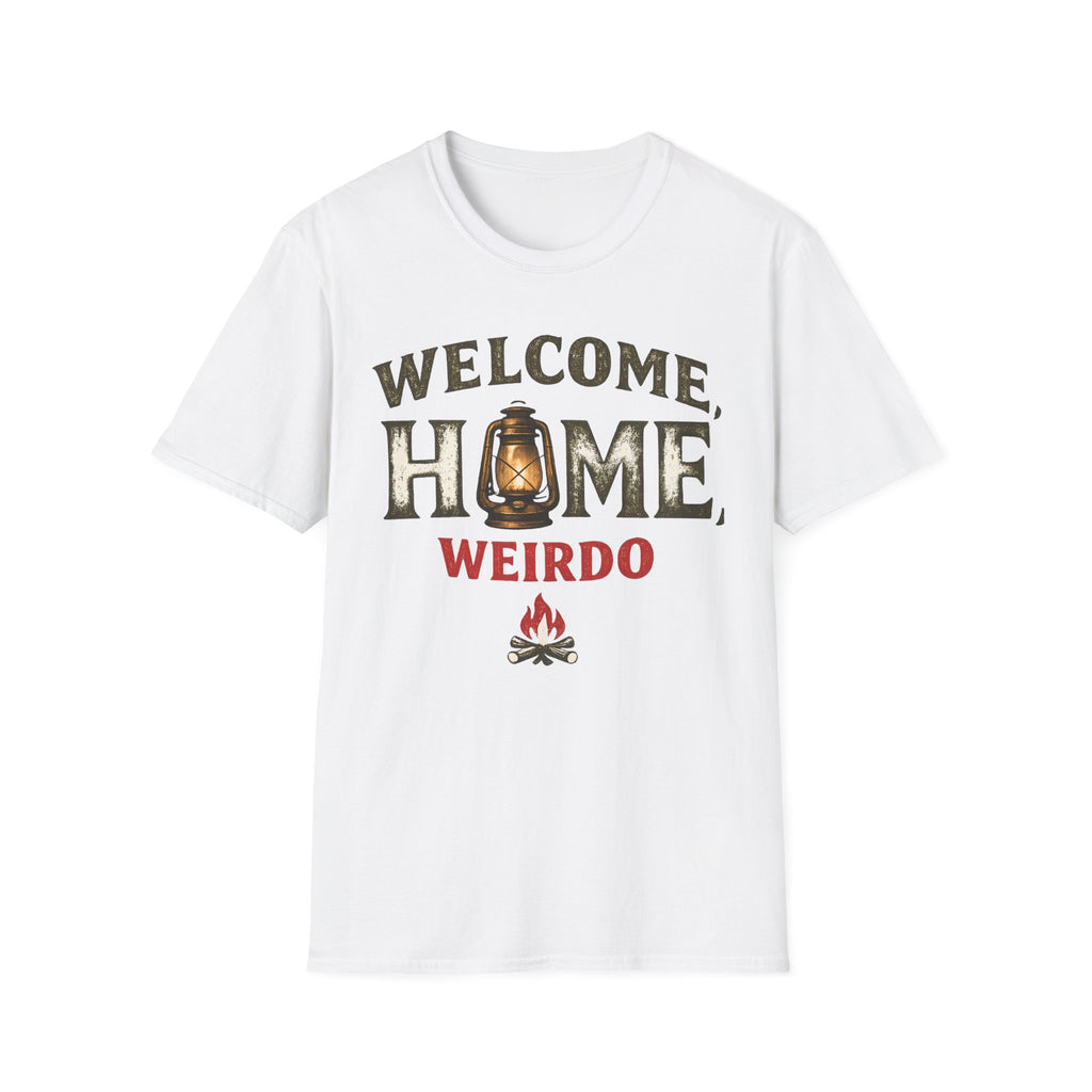Welcome Home Weirdo T-Shirt - Funny Rustic Lantern Tee
