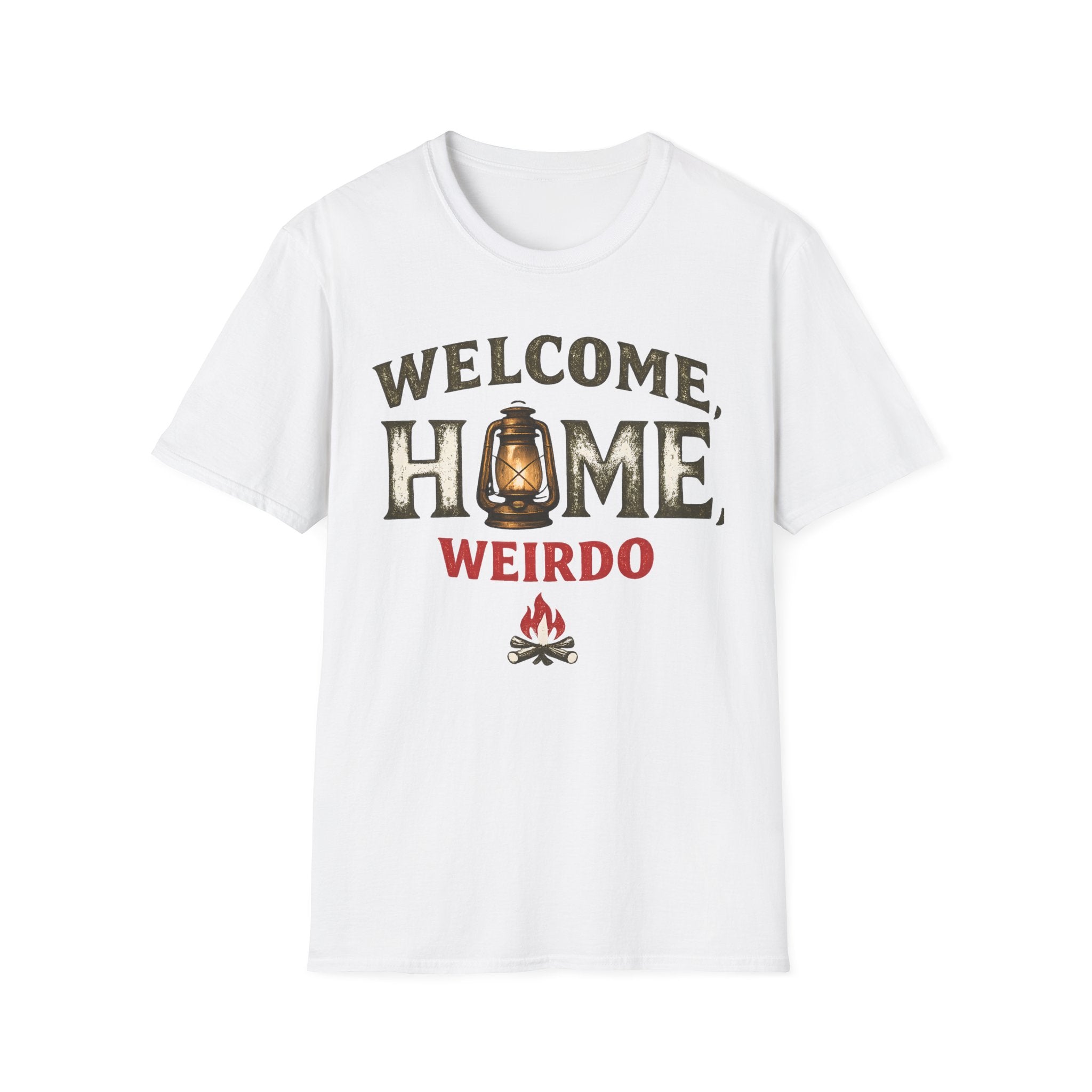 Welcome Home Weirdo T-Shirt - Funny Rustic Lantern Tee
