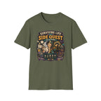 "Surviving Life One Side Quest At A Time" T-Shirt - Retro Gamers RPG Adventure Tee