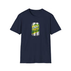 Crit Hit Citrus Soda Parody T-Shirt — Gamer Energy Drink Graphic Tee