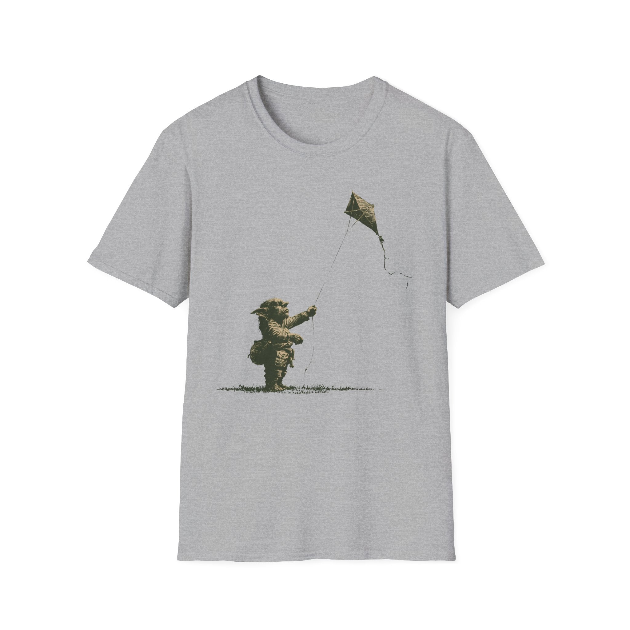 Goblin Flying Kite T‑Shirt - Cute Playful Kids & Adult Graphic Tee