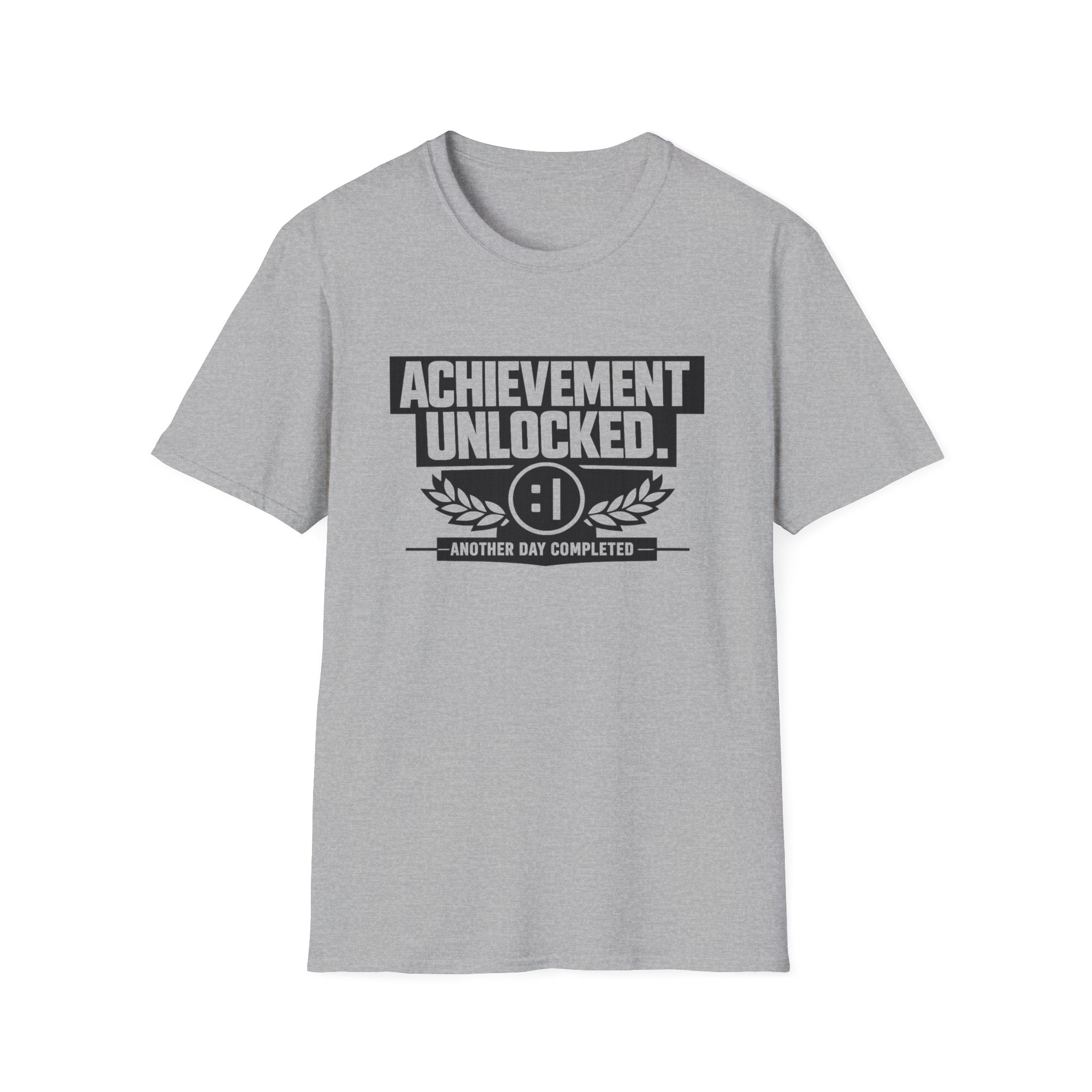 Achievement Unlocked T-Shirt - Gamer Victory Graphic Tee