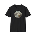 'Safe Here' Cozy Mountain Cabin Snowfall T-Shirt