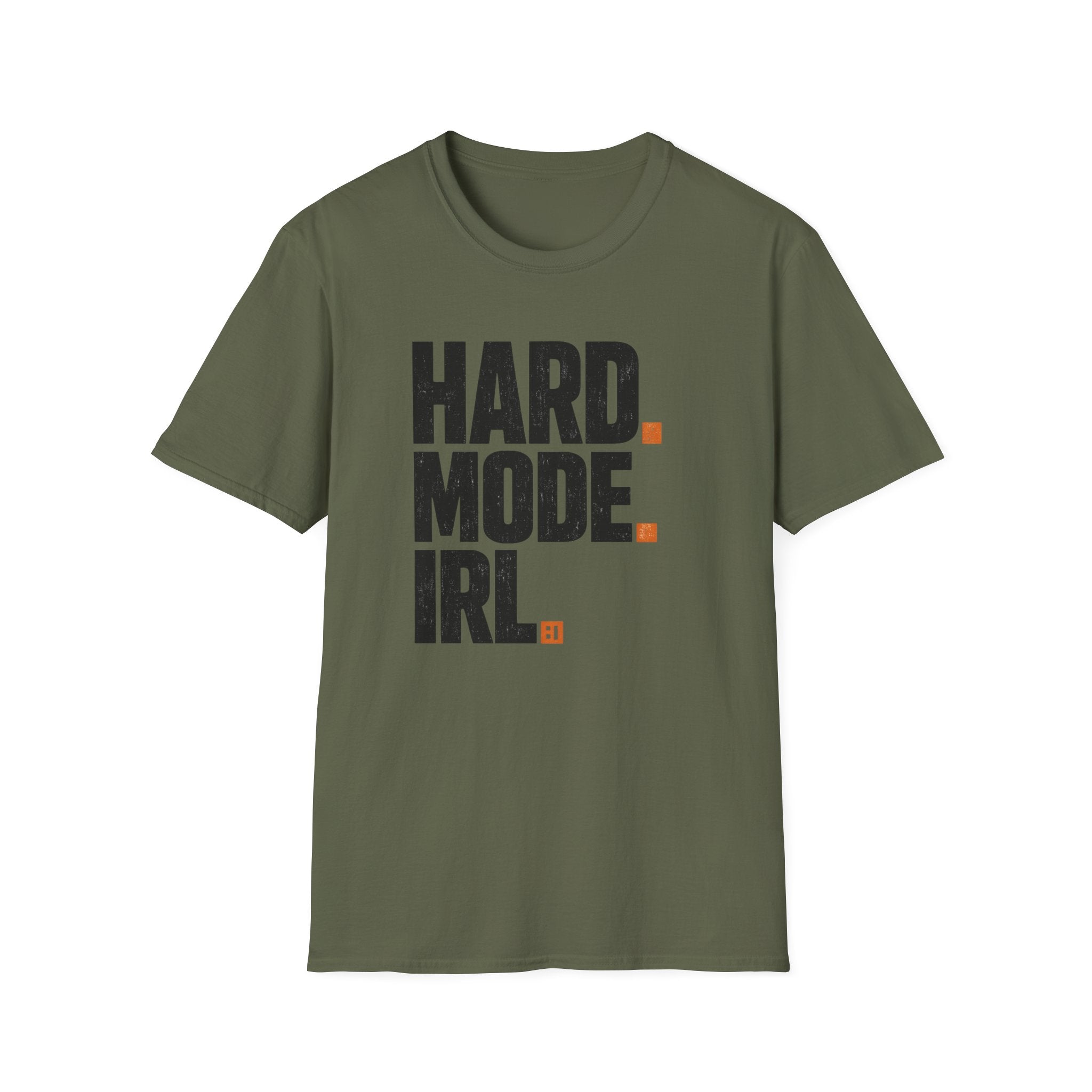 Hard Mode IRL Graphic T-Shirt - Bold Branded Gamer Tee