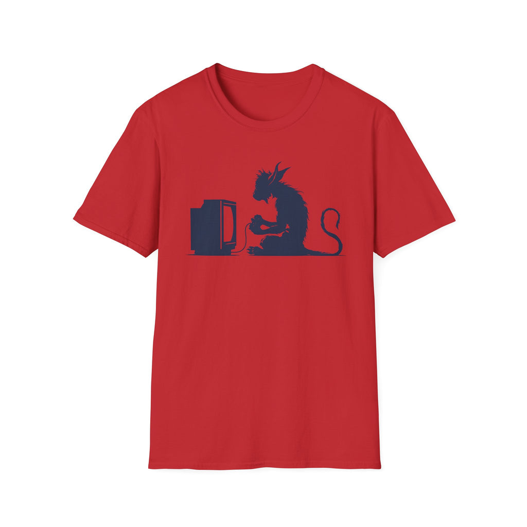 Chupacabra Gamer T-Shirt - Retro Console Cryptid Tee