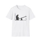 Bigfoot Seesaw T‑Shirt - Humorous Sasquatch Lonely Tee