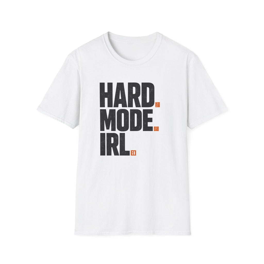 Hard Mode IRL Graphic T-Shirt - Bold Branded Gamer Tee