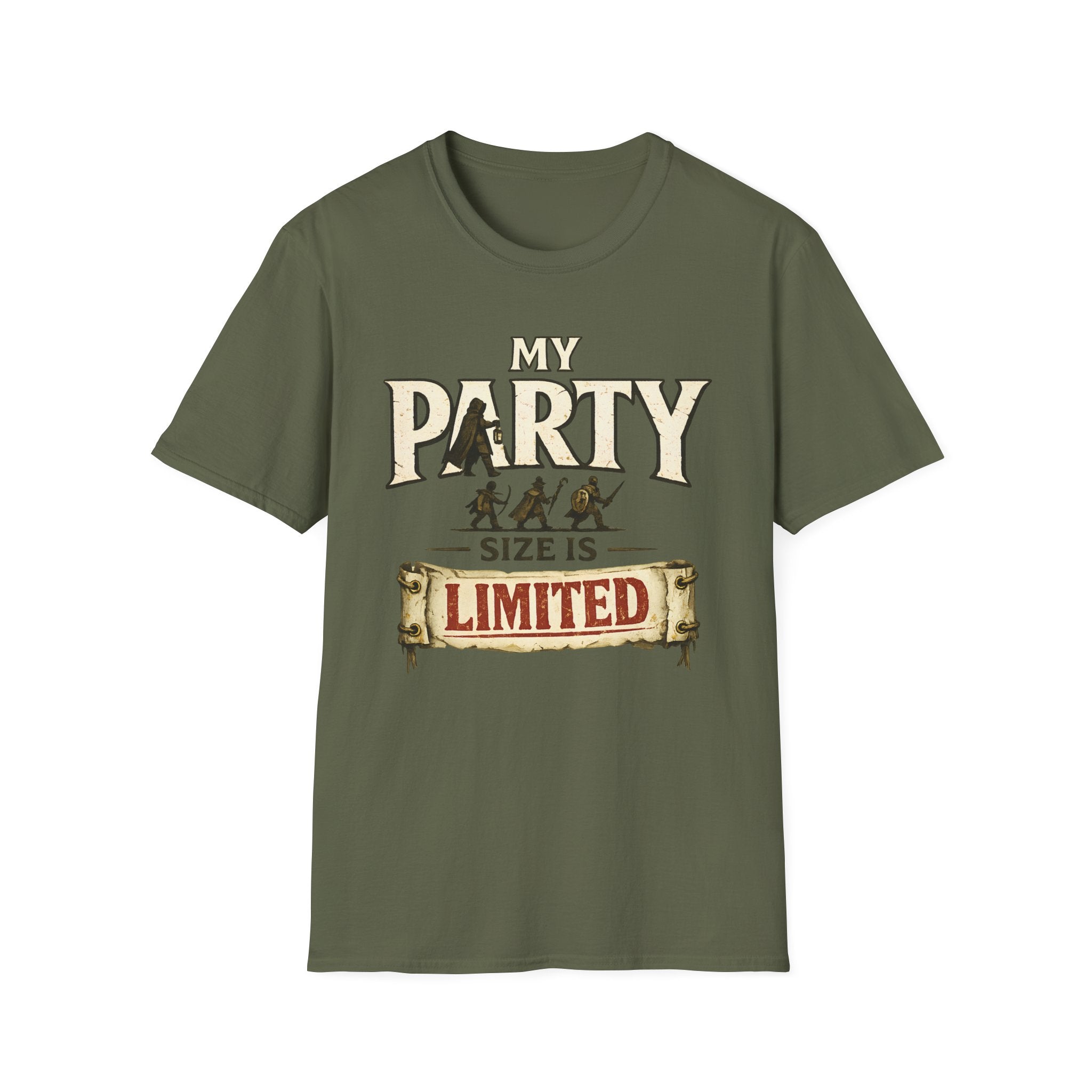 My Party Size Is Limited T-Shirt - Funny D&D RPG Player Tee