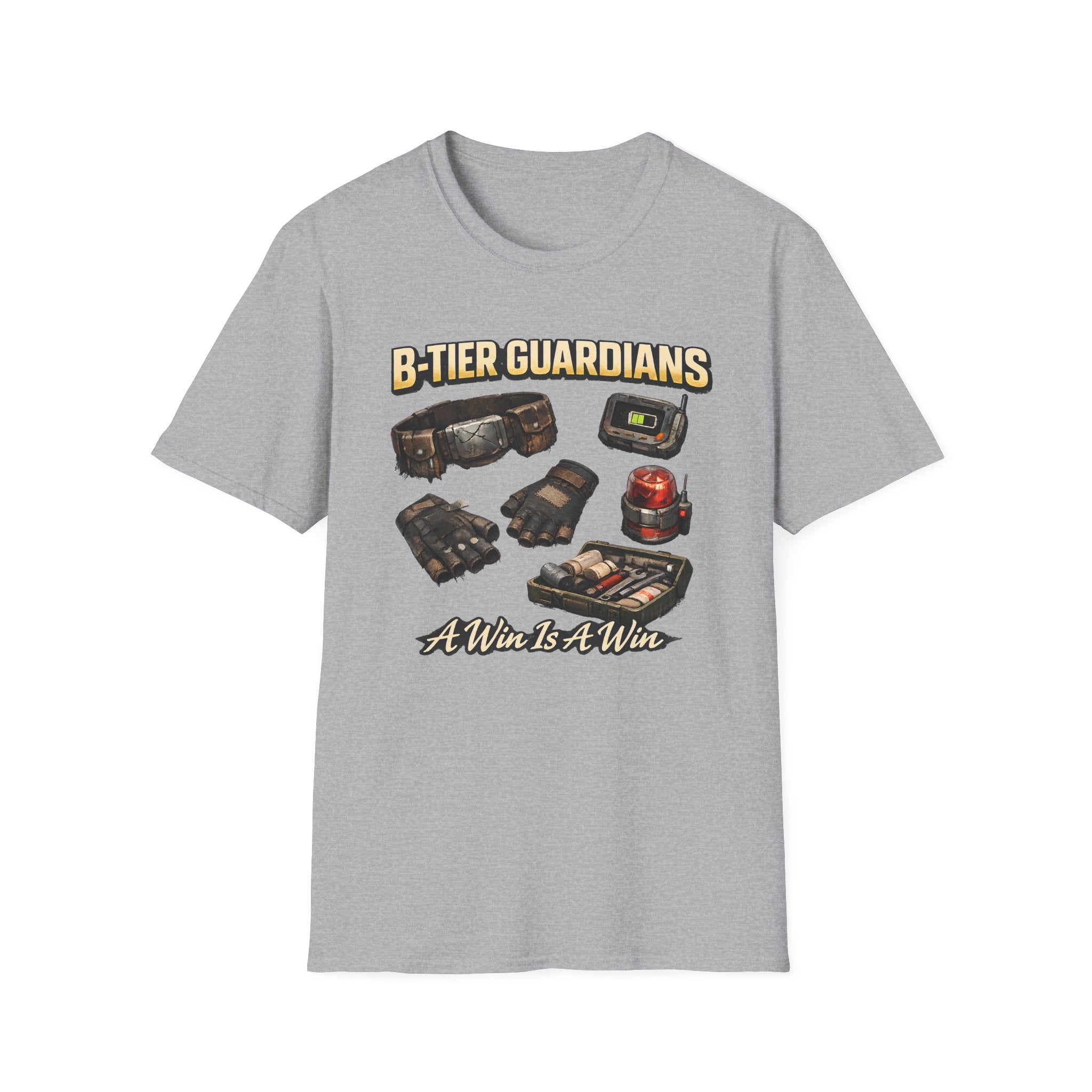 B-Tier Guardians T-Shirt - Funny Gamer Loot & Comic Tee