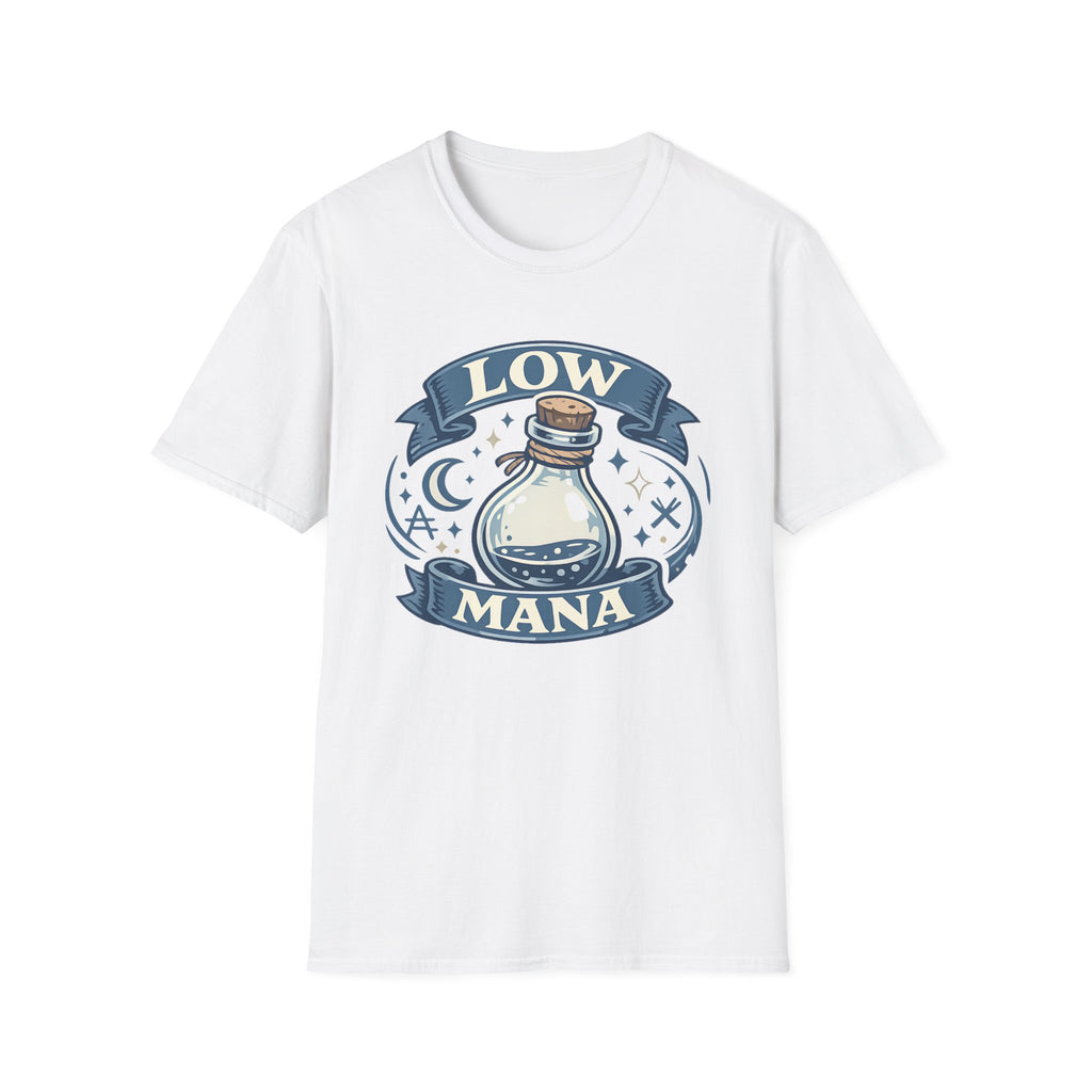 Low Mana T-Shirt — Cute Fantasy Potion Tee for Gamers & RPG Fans