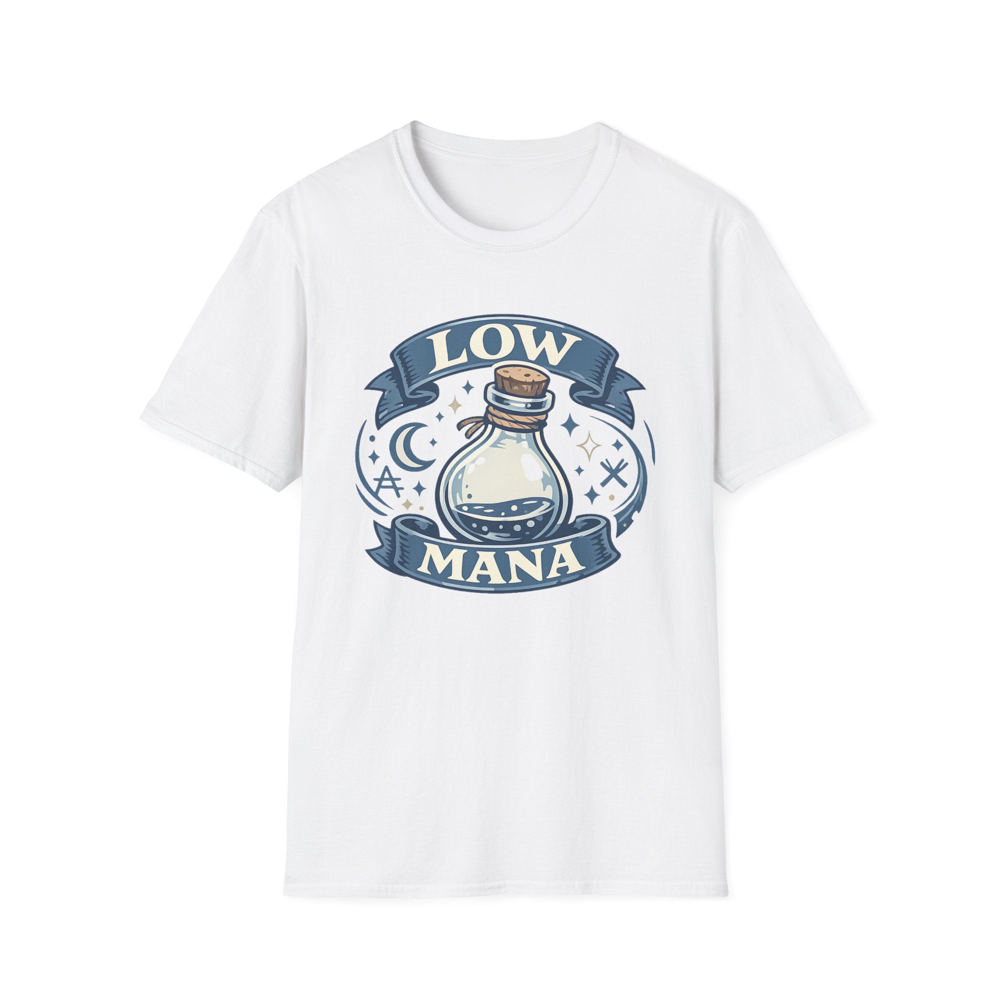 Low Mana T-Shirt — Cute Fantasy Potion Tee for Gamers & RPG Fans