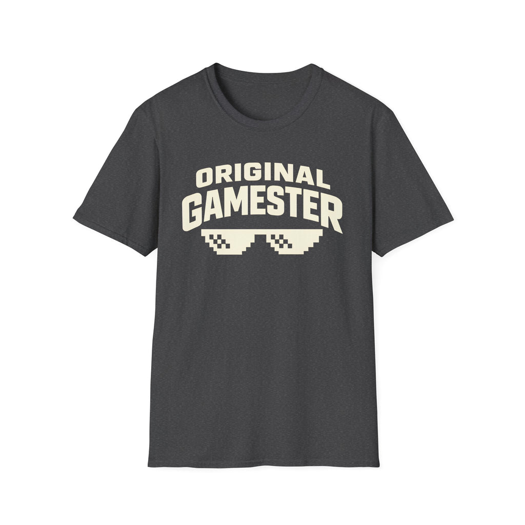 Original Gamester T-Shirt — Retro Pixel Sunglasses Gaming Tee
