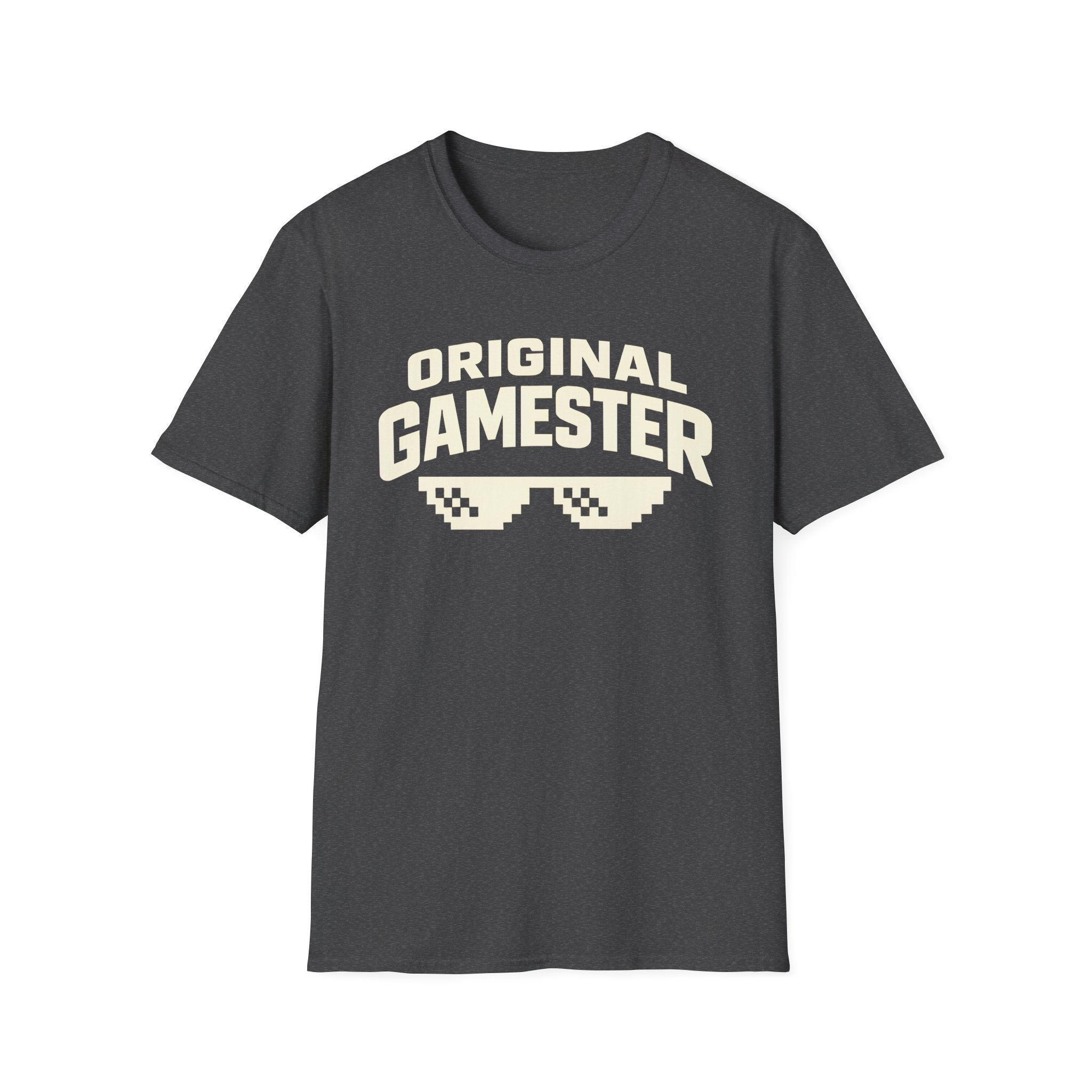 Original Gamester T-Shirt — Retro Pixel Sunglasses Gaming Tee