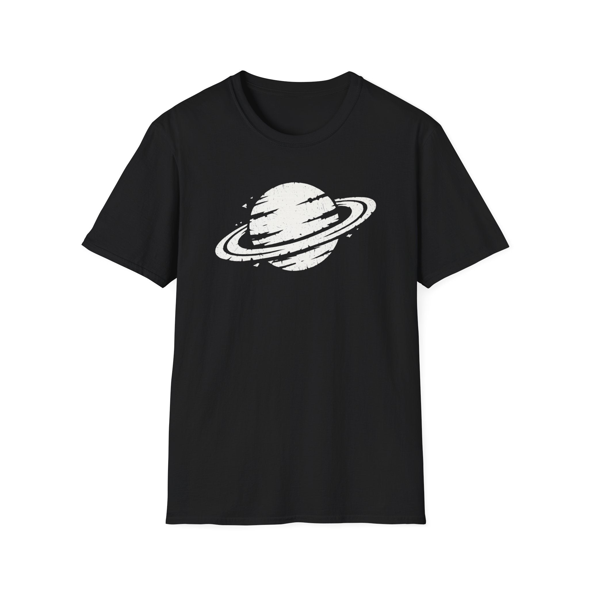 Distressed Saturn Graphic T-Shirt - Vintage Planet Space Tee