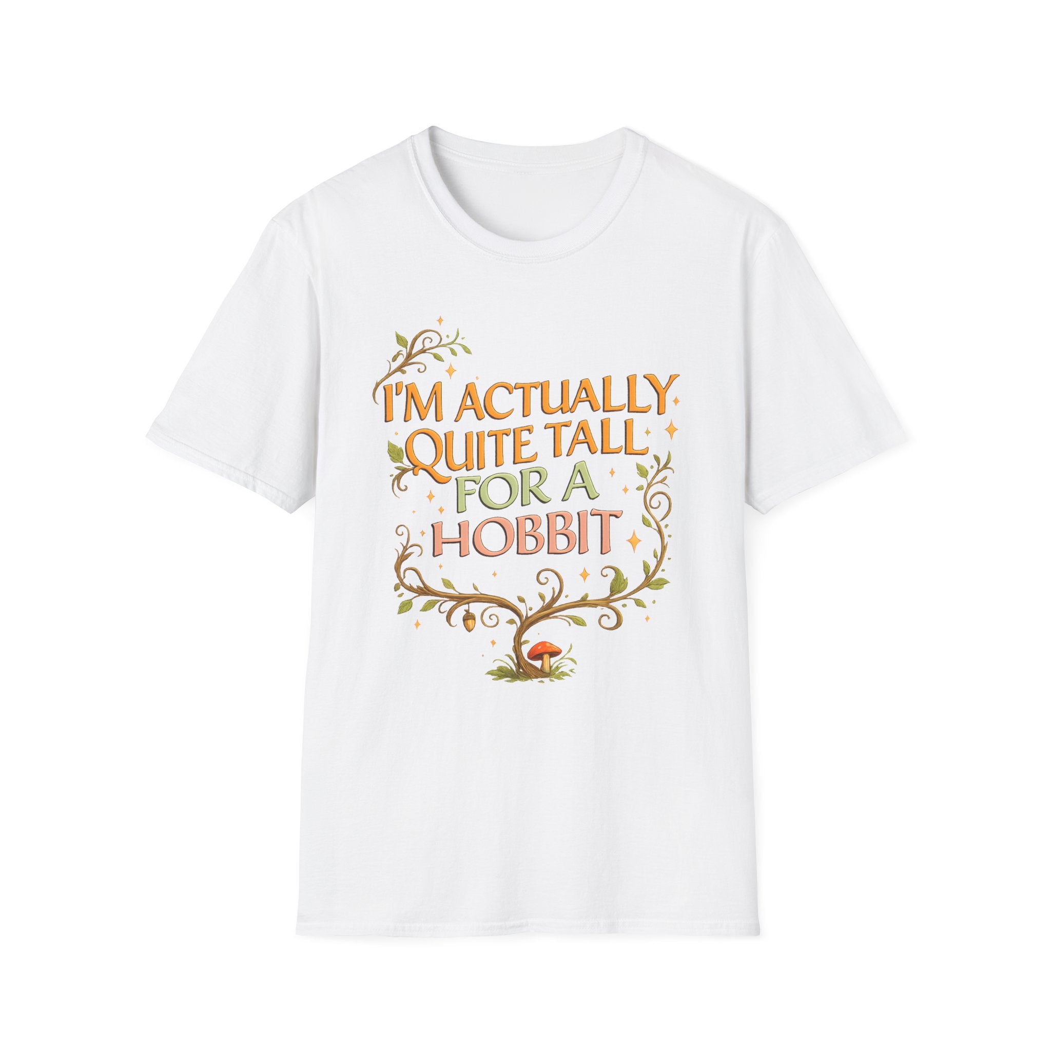 "I’m Actually Quite Tall for a Hobbit" Fantasy Graphic T-Shirt - Hobbit Quote Tee